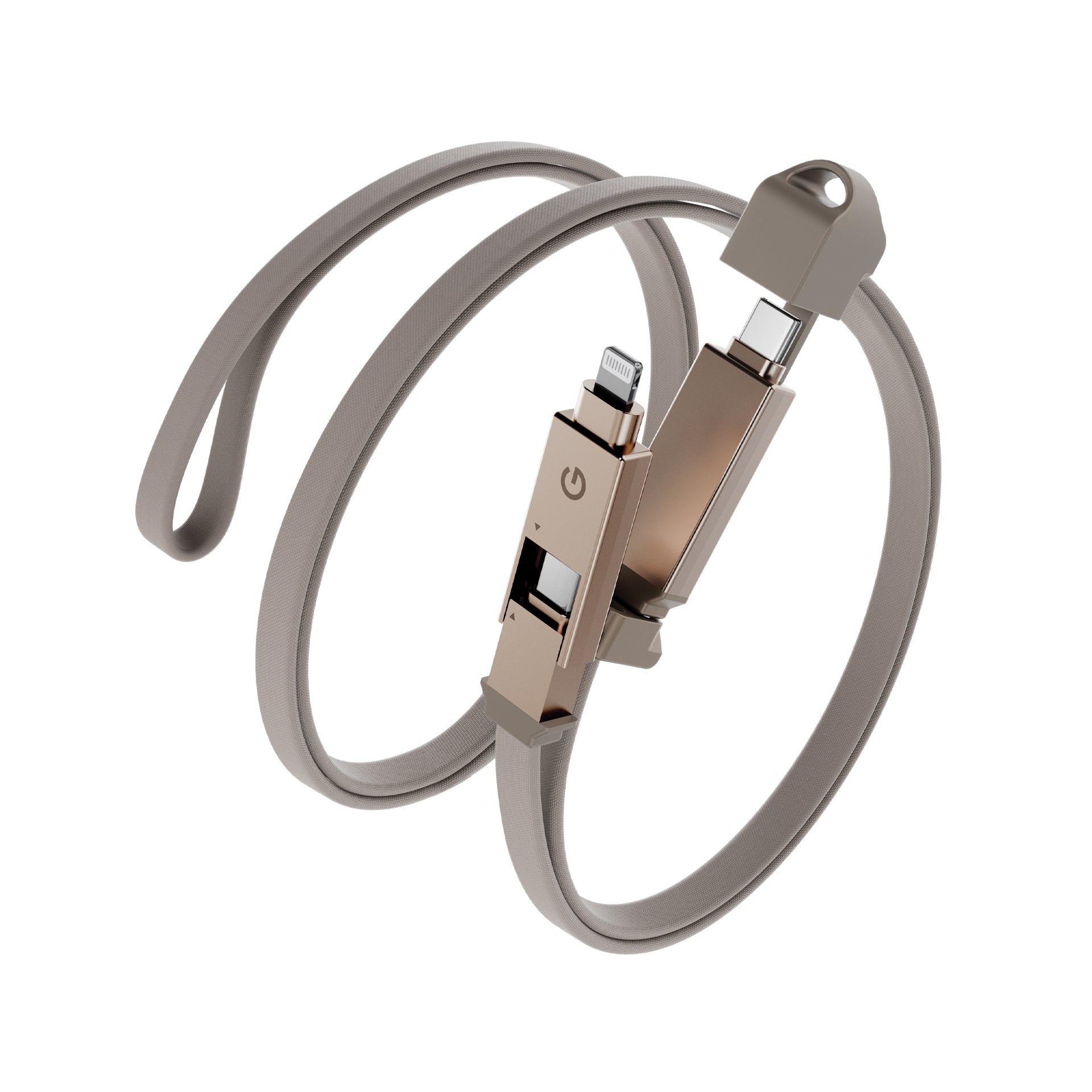 Energea Sheath 2-In-1 C To C + Lightning Cable, 480Mbps, 60W, 1M -Gun