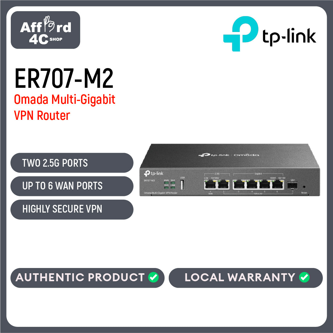 TP-Link ER707-M2 Omada Multi-Gigabit VPN Router