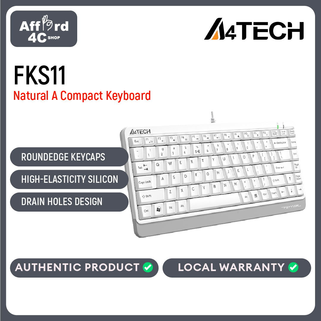 A4Tech FBX51C Bluetooth & 2.4G Wireless Dual Mode Rechargeable Keyboard