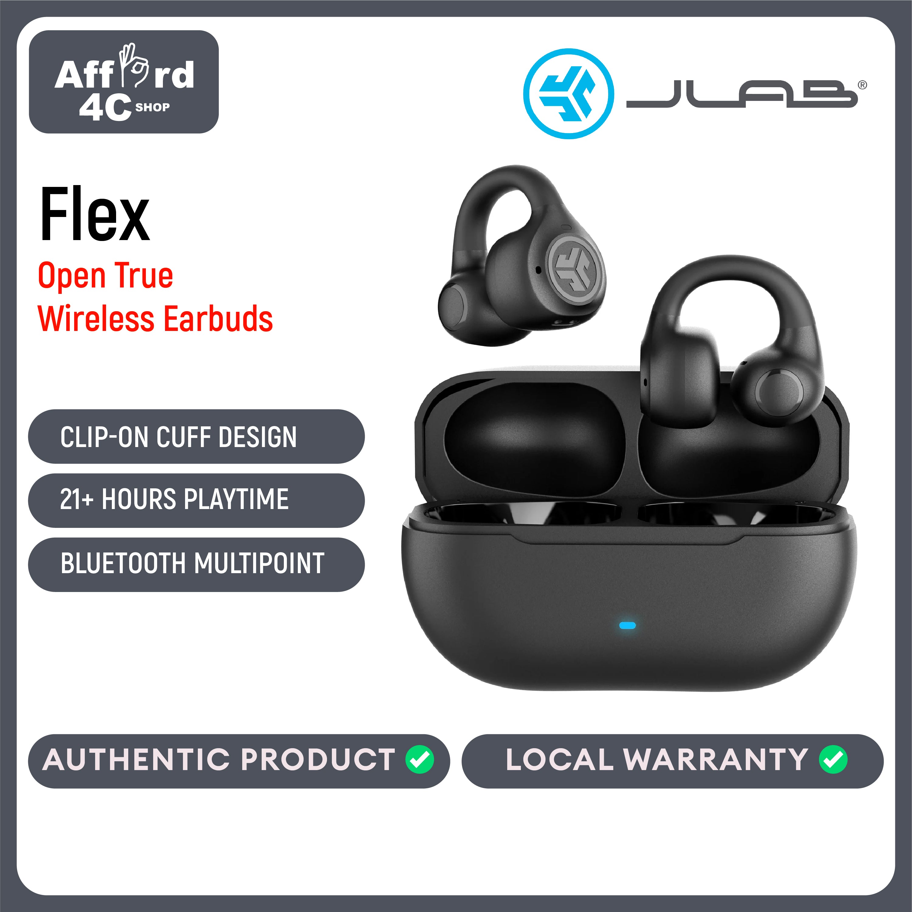 JLab Flex True Wireless Earbuds