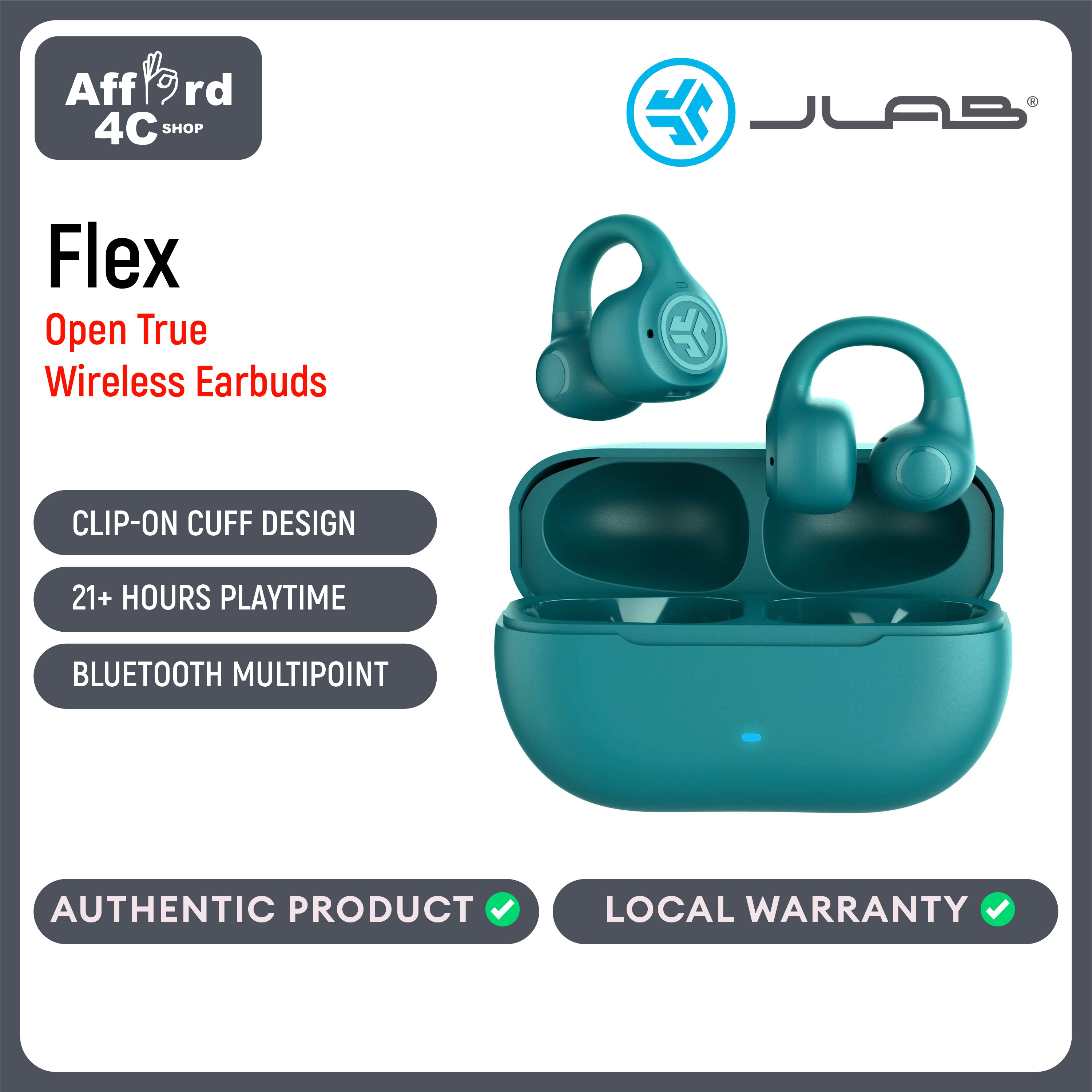 JLab Flex True Wireless Earbuds
