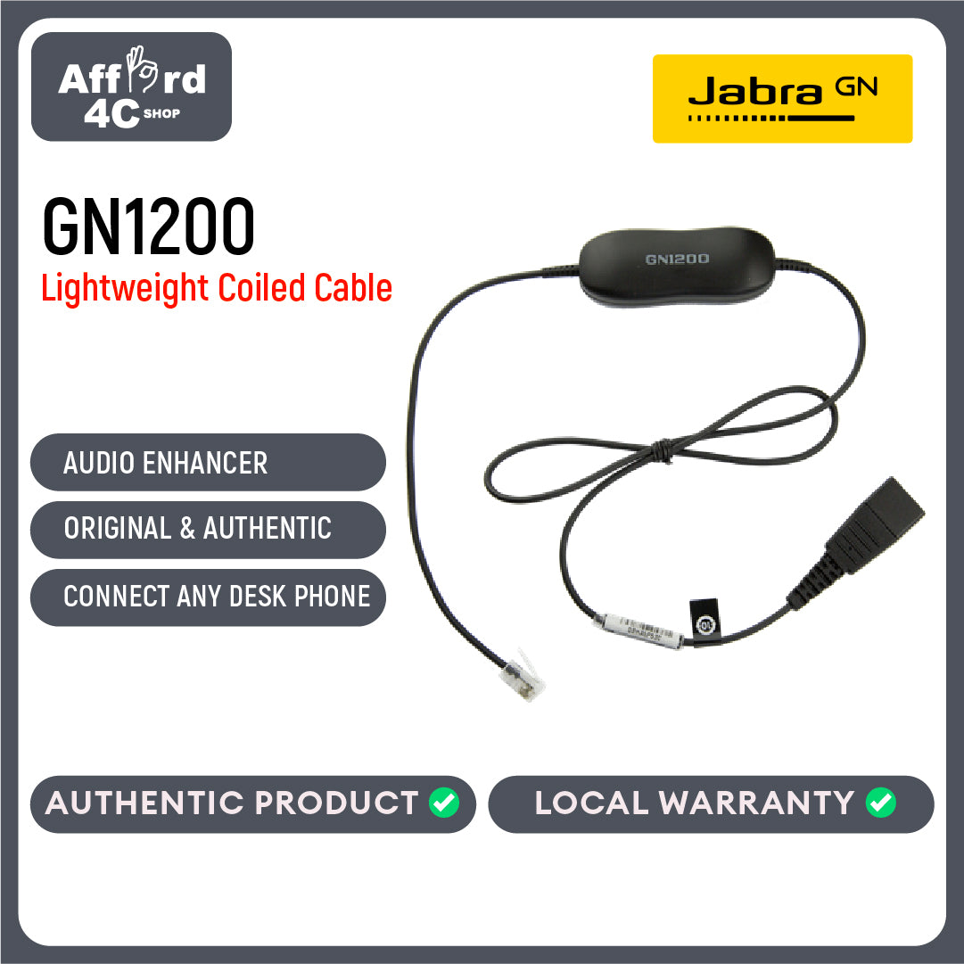 Jabra GN1200 Lightweight Coiled Cable (Part No. 88011-99)