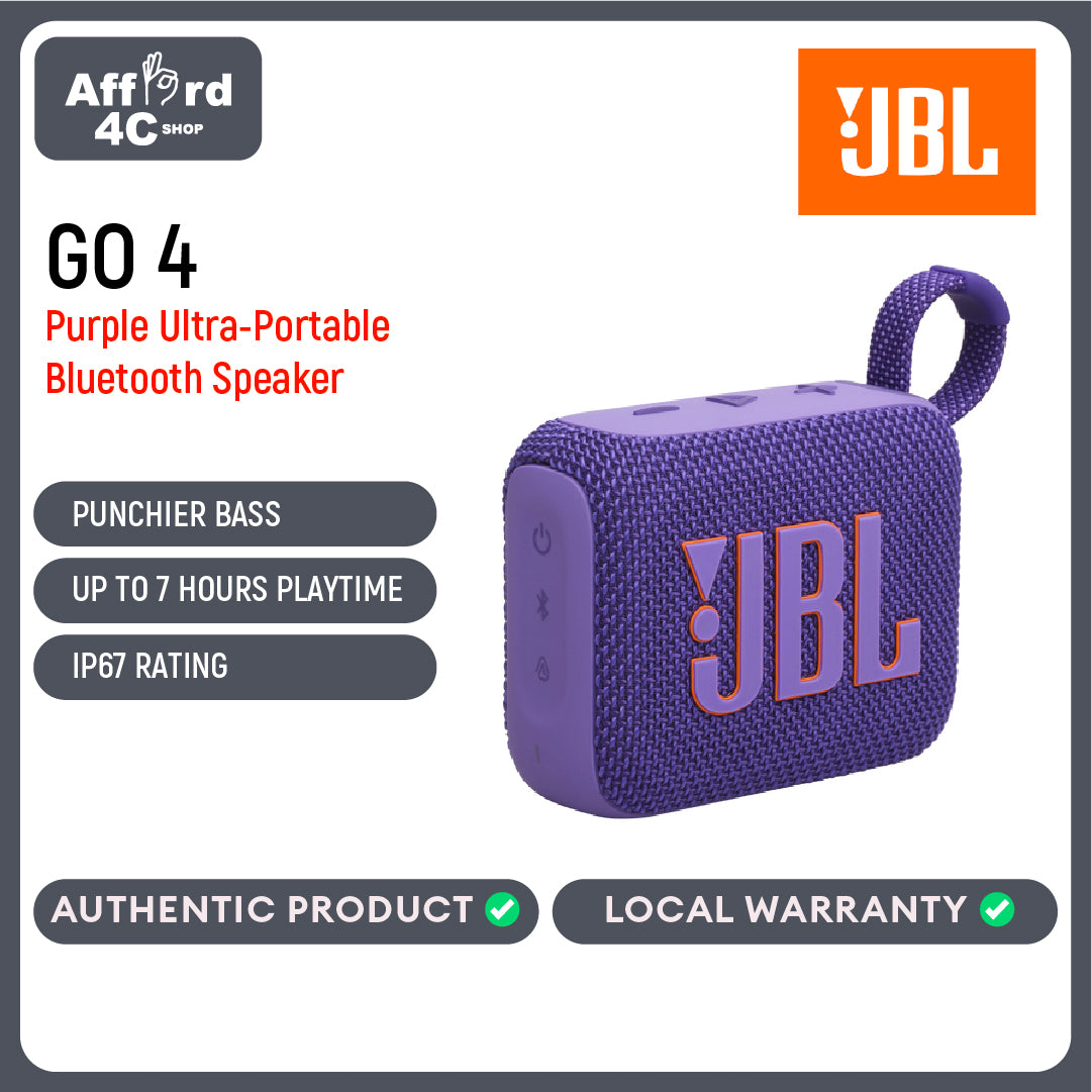 JBL Go 4 Wireless Bluetooth Speaker