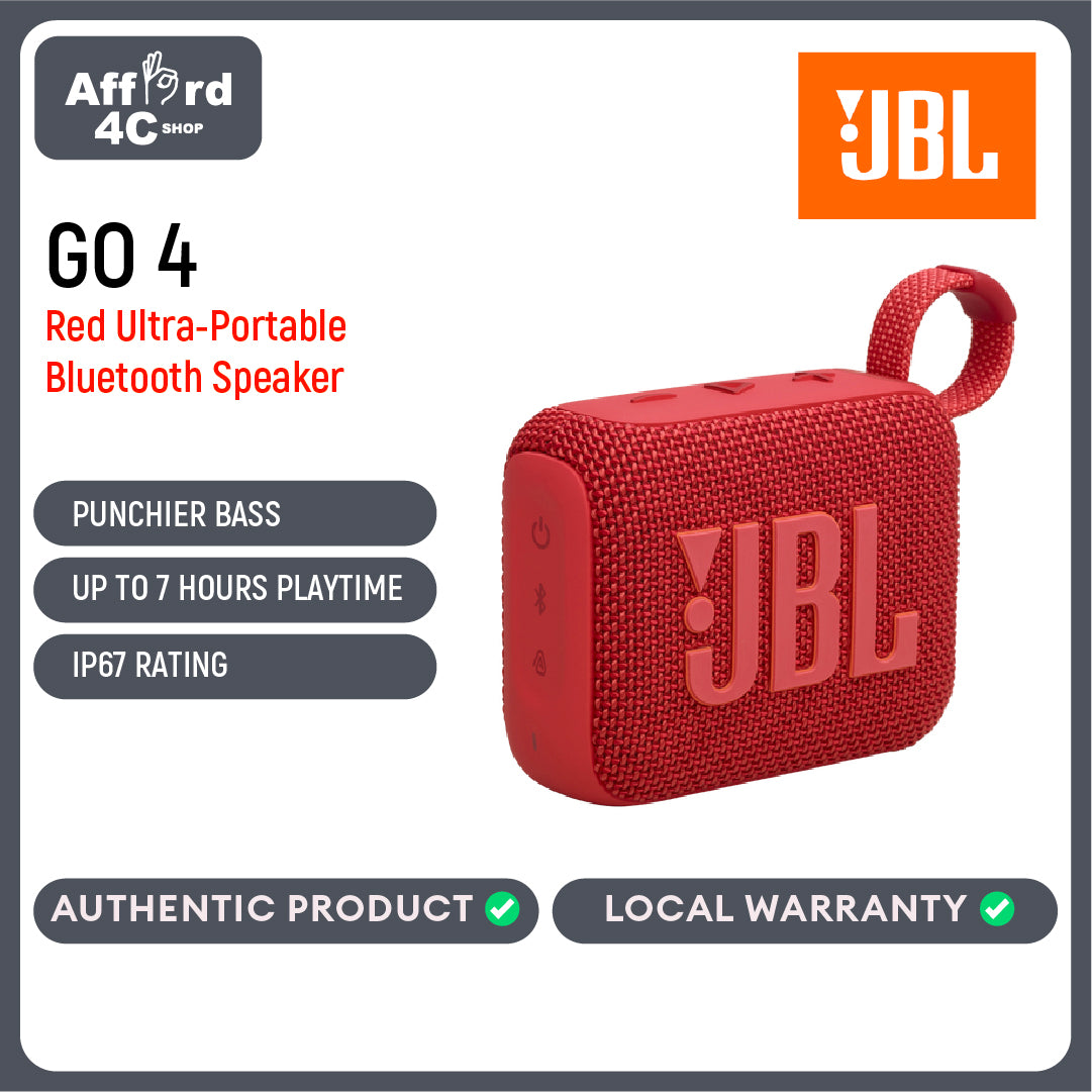 JBL Go 4 Wireless Bluetooth Speaker