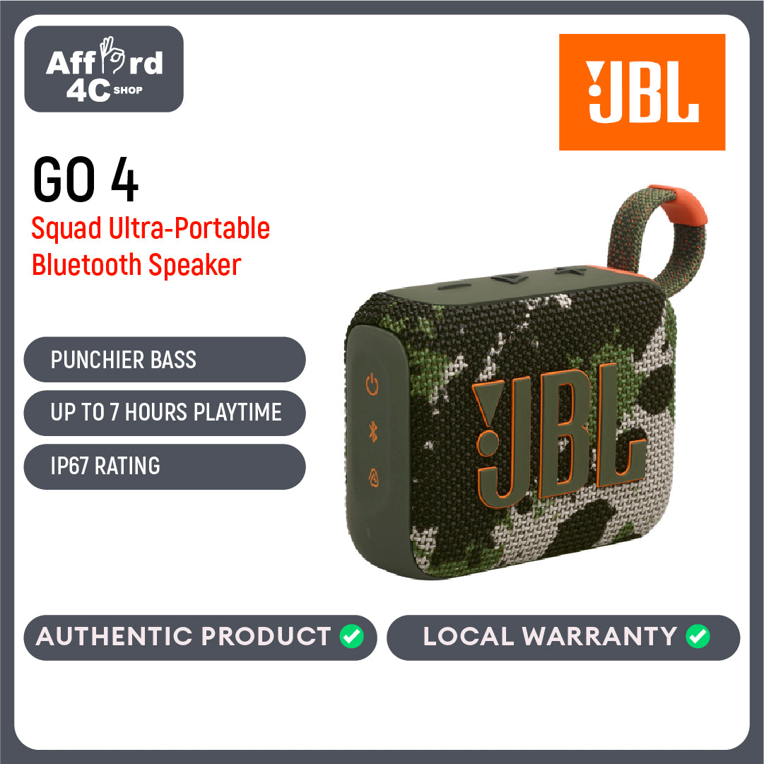 JBL Go 4 Wireless Bluetooth Speaker