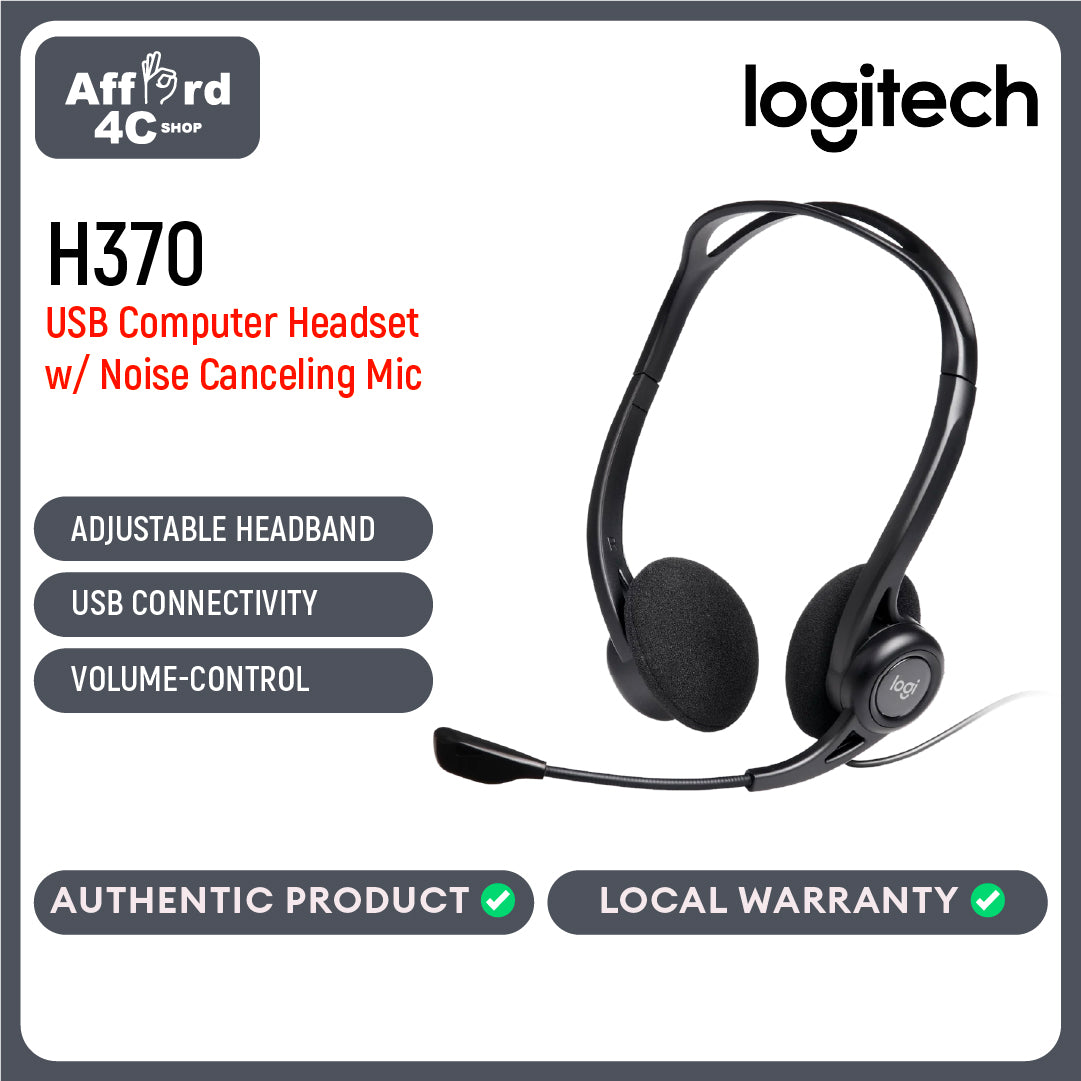 Logitech H370 USB Computer Headset