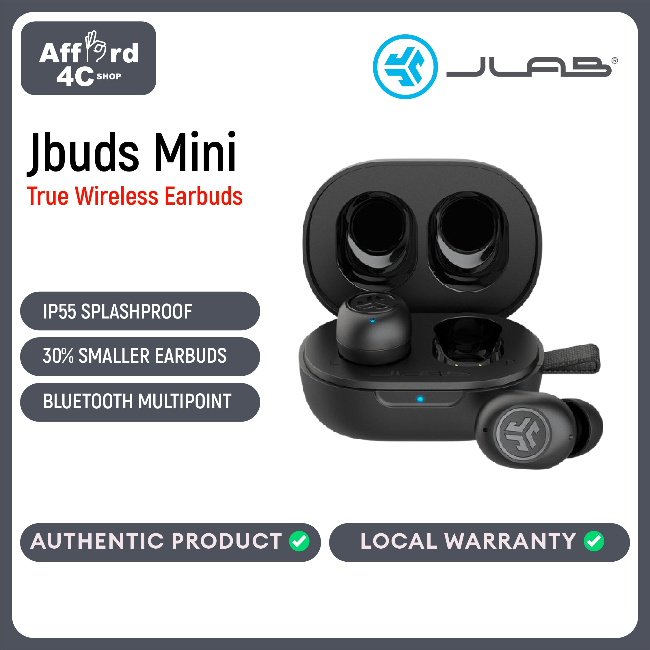 Jlab JBuds Mini True Wireless Earbuds