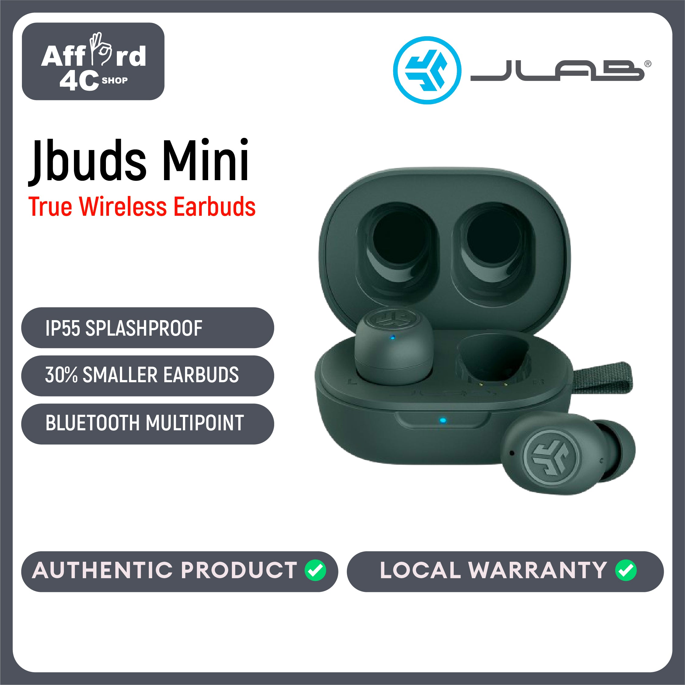 Jlab JBuds Mini True Wireless Earbuds