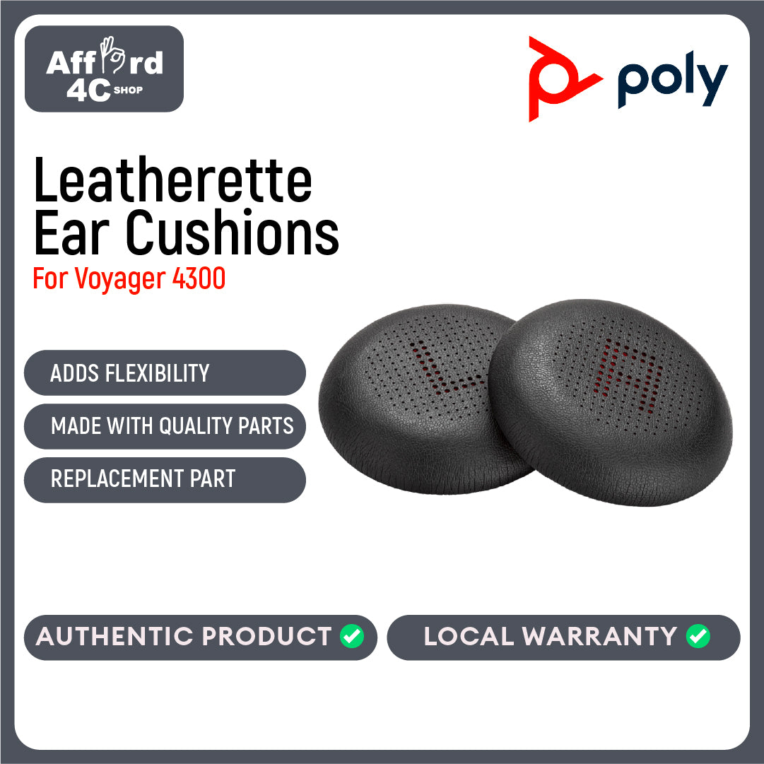 Poly Voyager 4300 Leatherette Ear Cushions (2pcs)