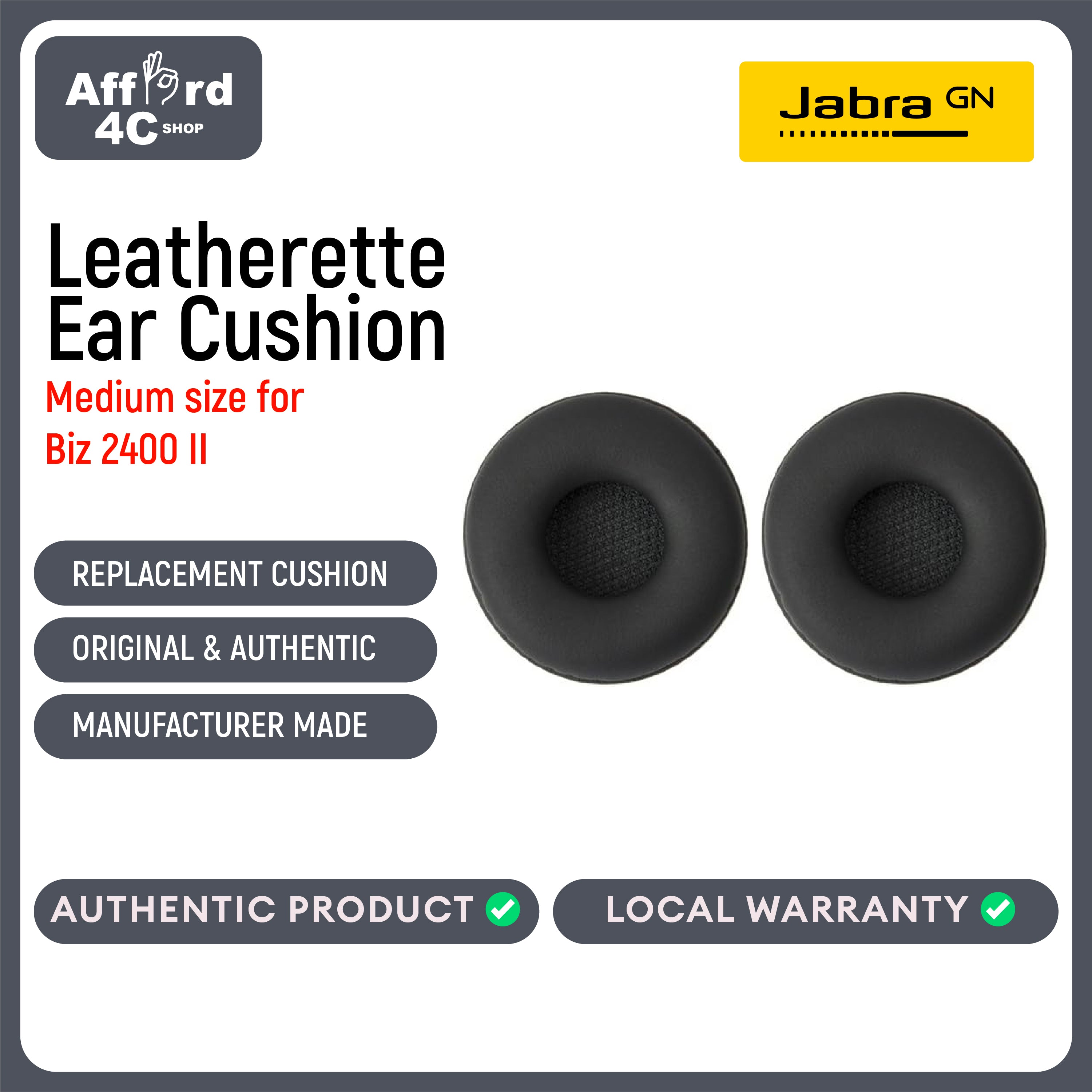 Jabra Biz 2400 II Leatherette-medium