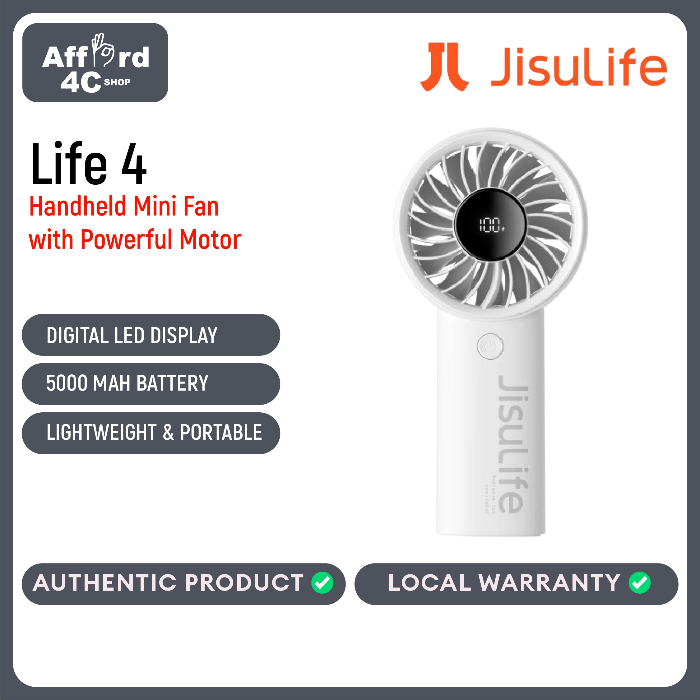 JisuLife Handheld Fan Life4