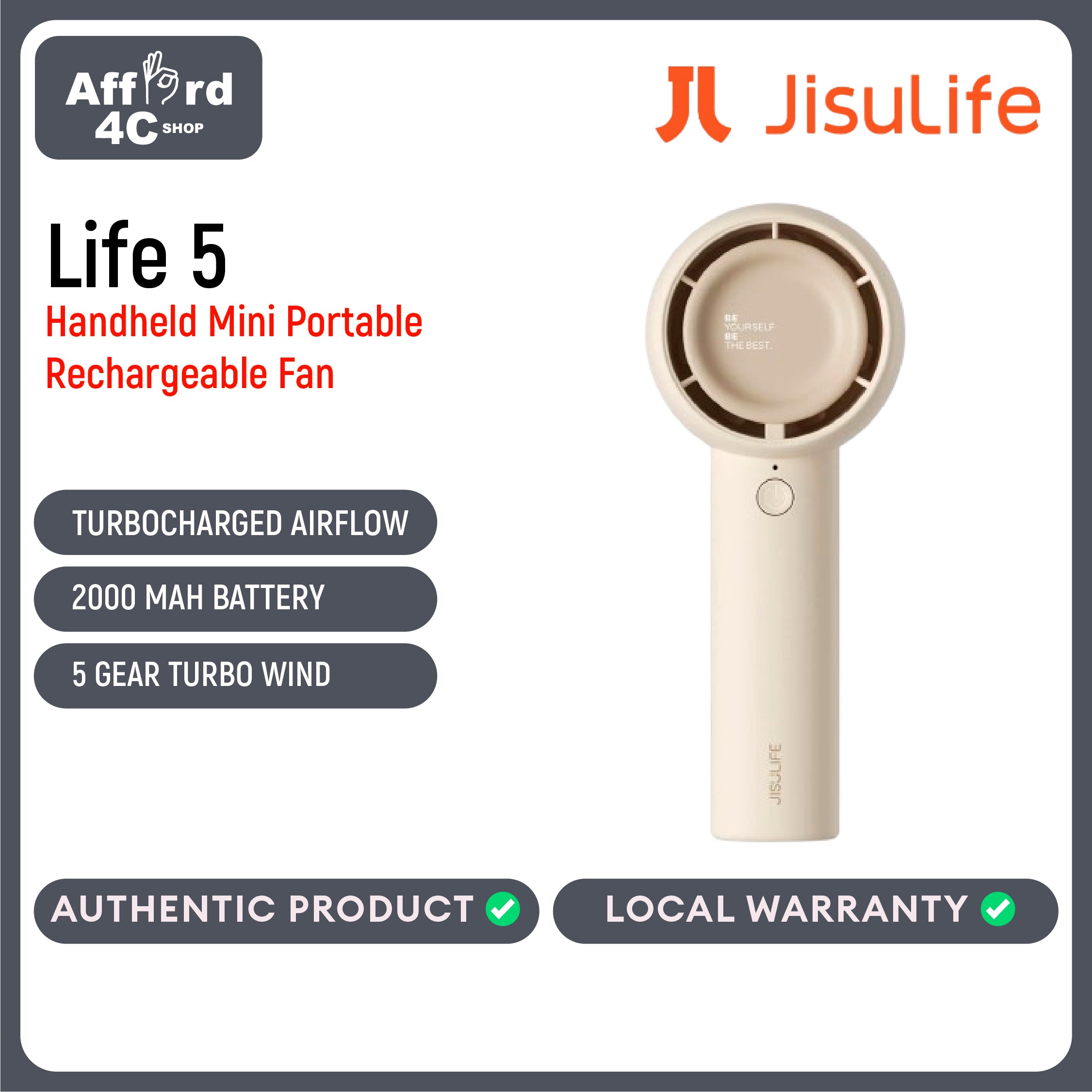JisuLife Handheld Fan Life5