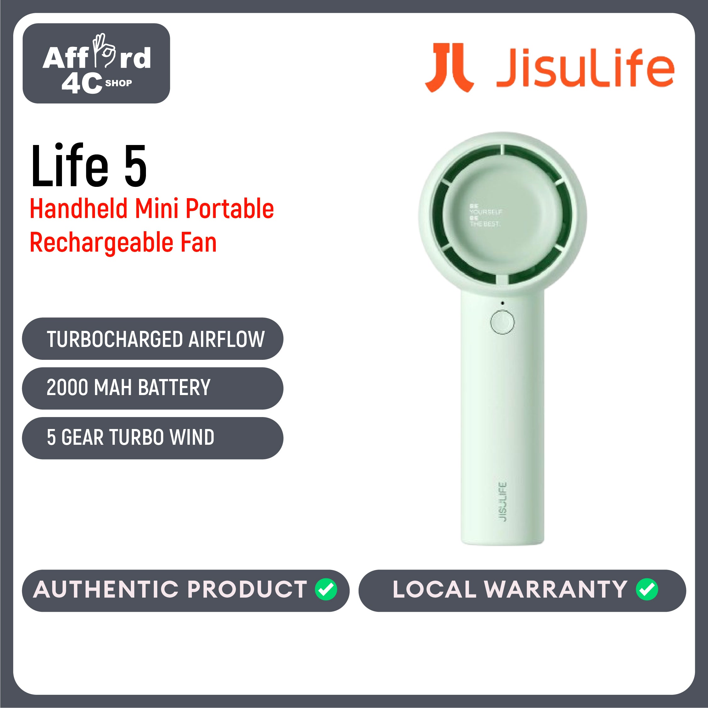 JisuLife Handheld Fan Life5