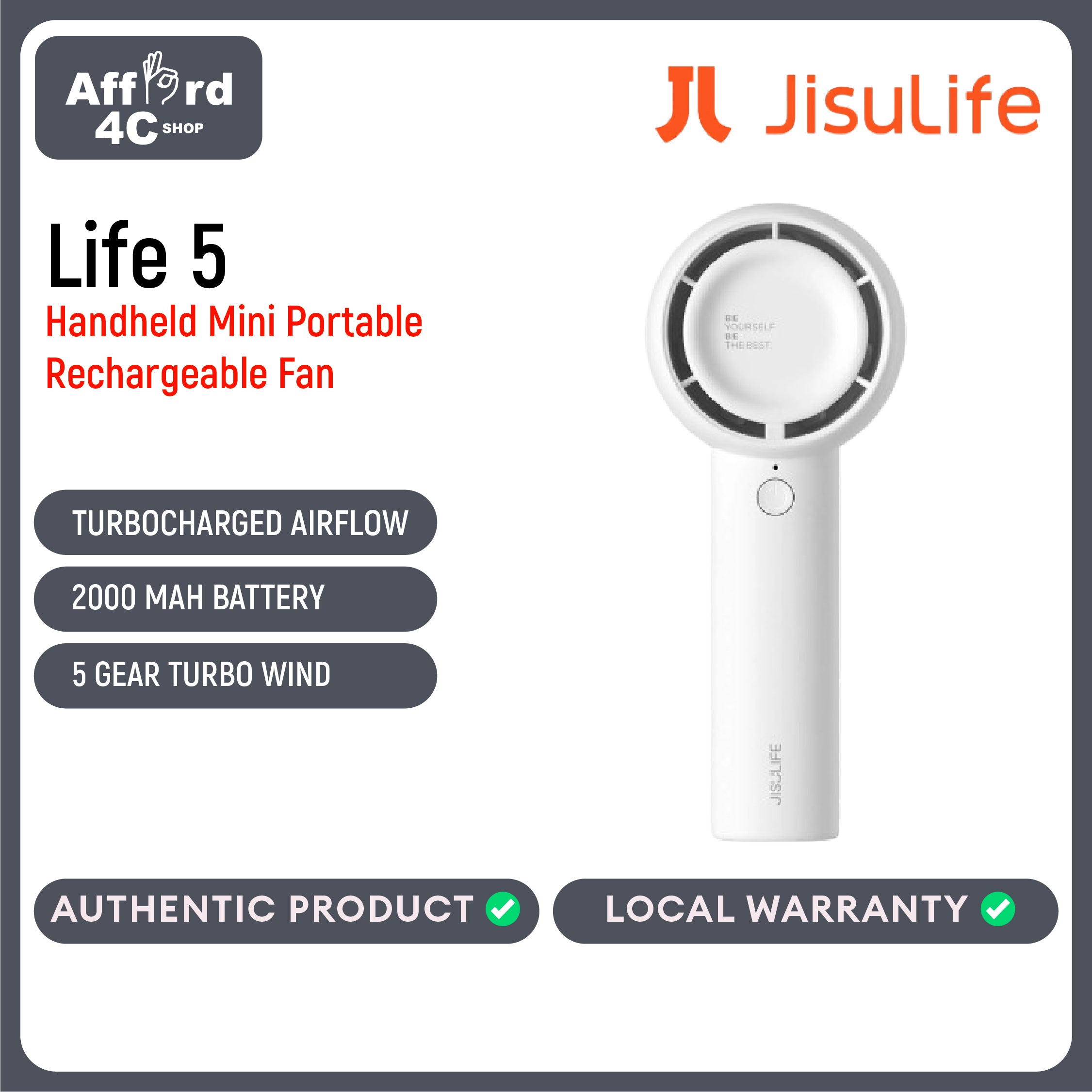 JisuLife Handheld Fan Life5