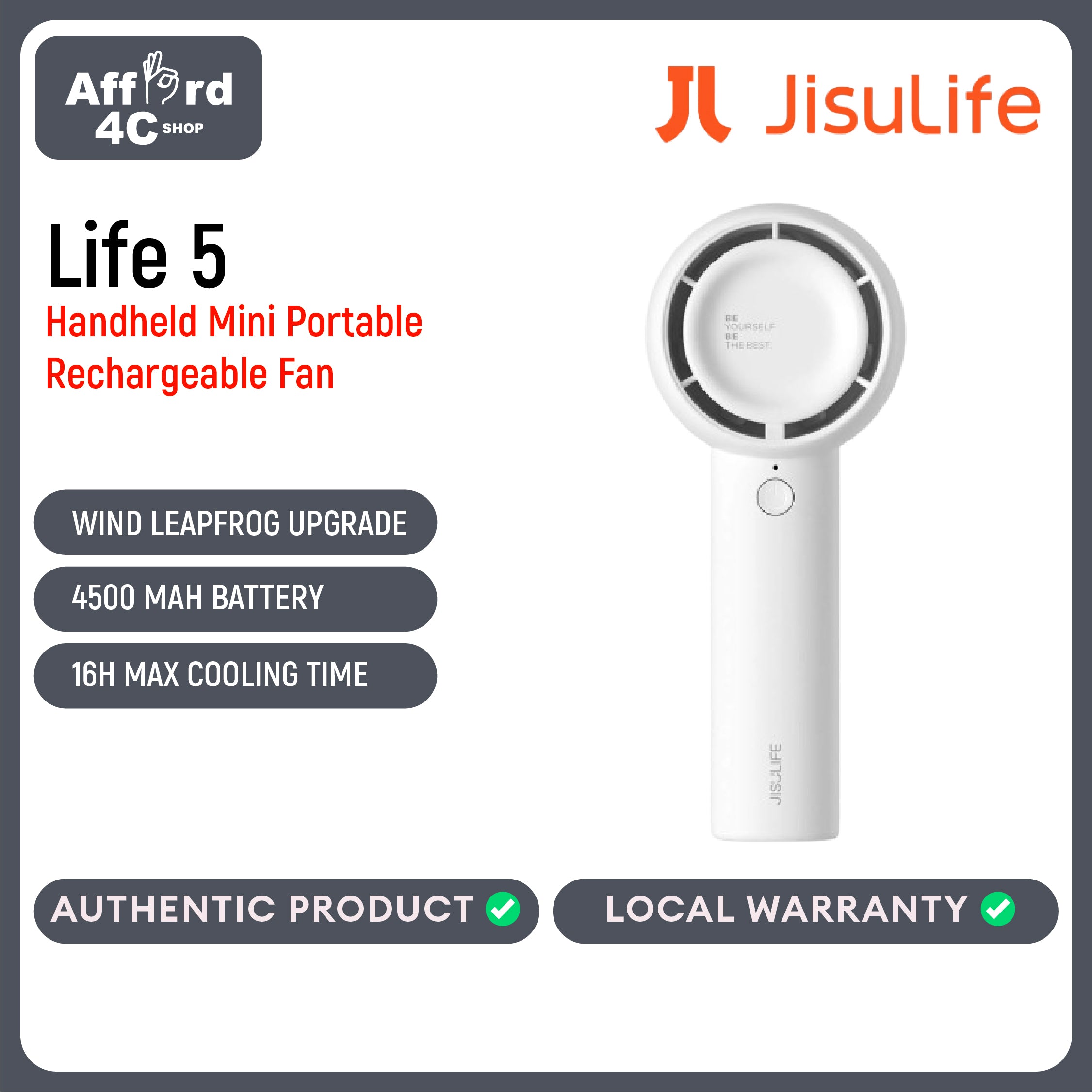 JisuLife Handheld Fan Life5