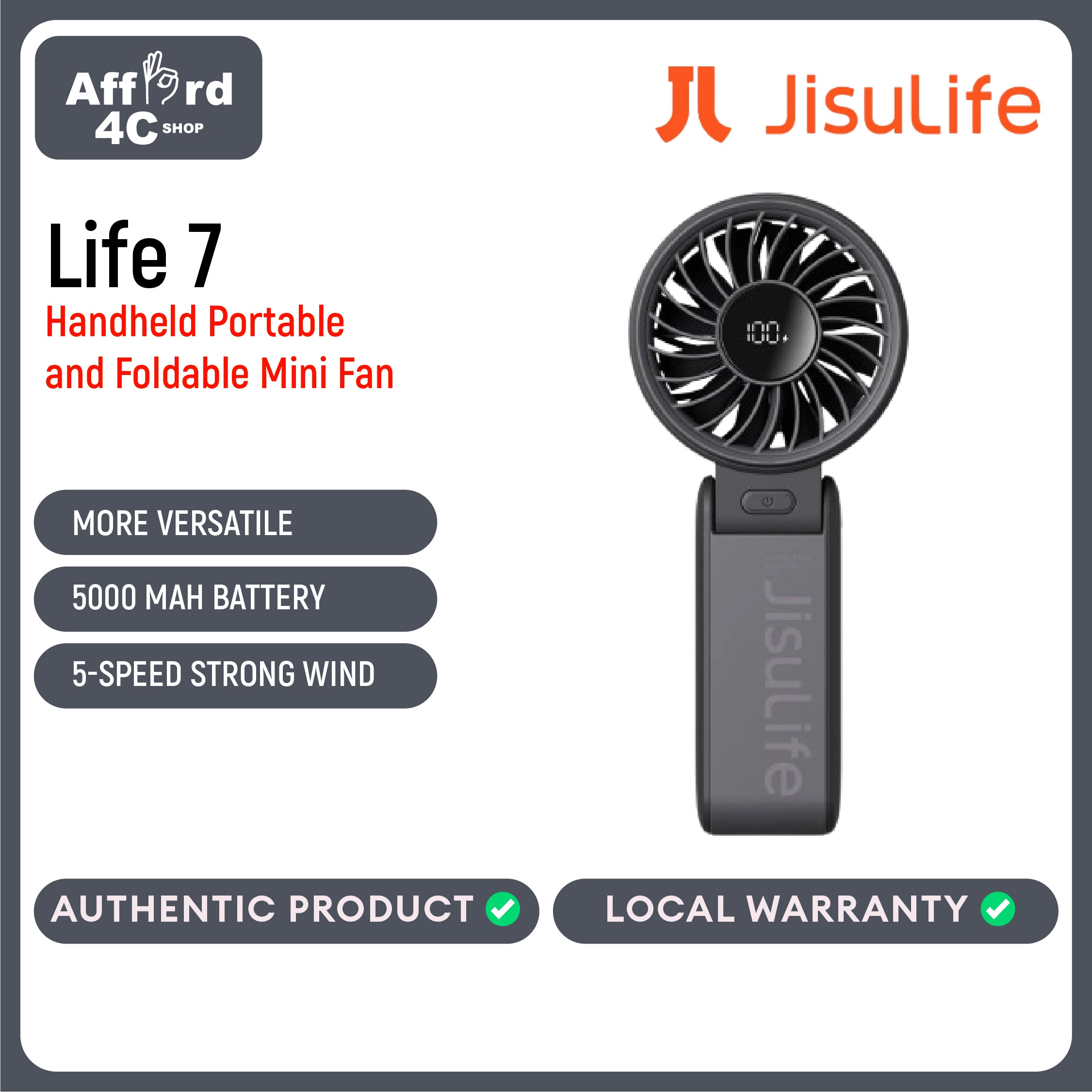 JisuLife Handheld Fan Life 7