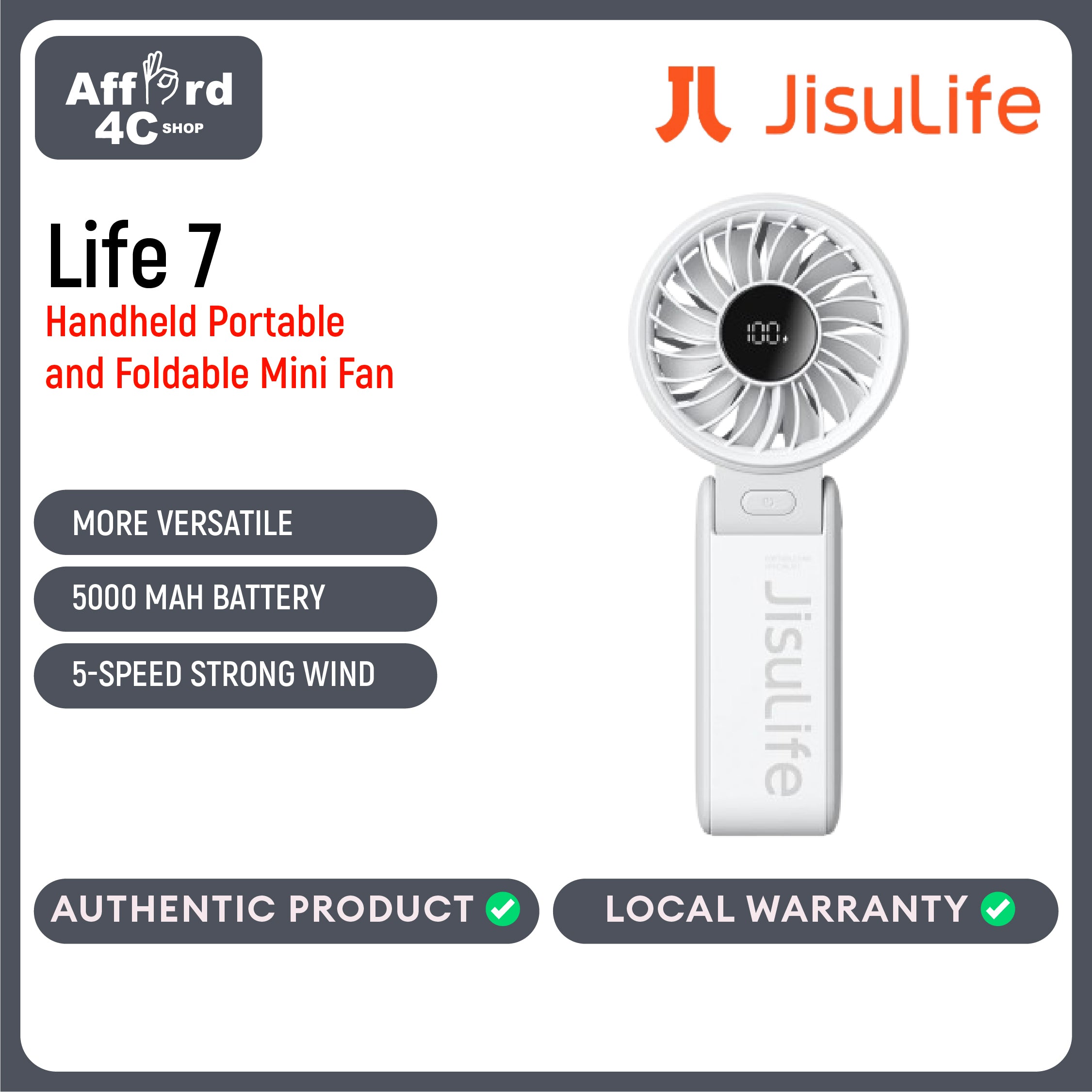 JisuLife Handheld Fan Life 7