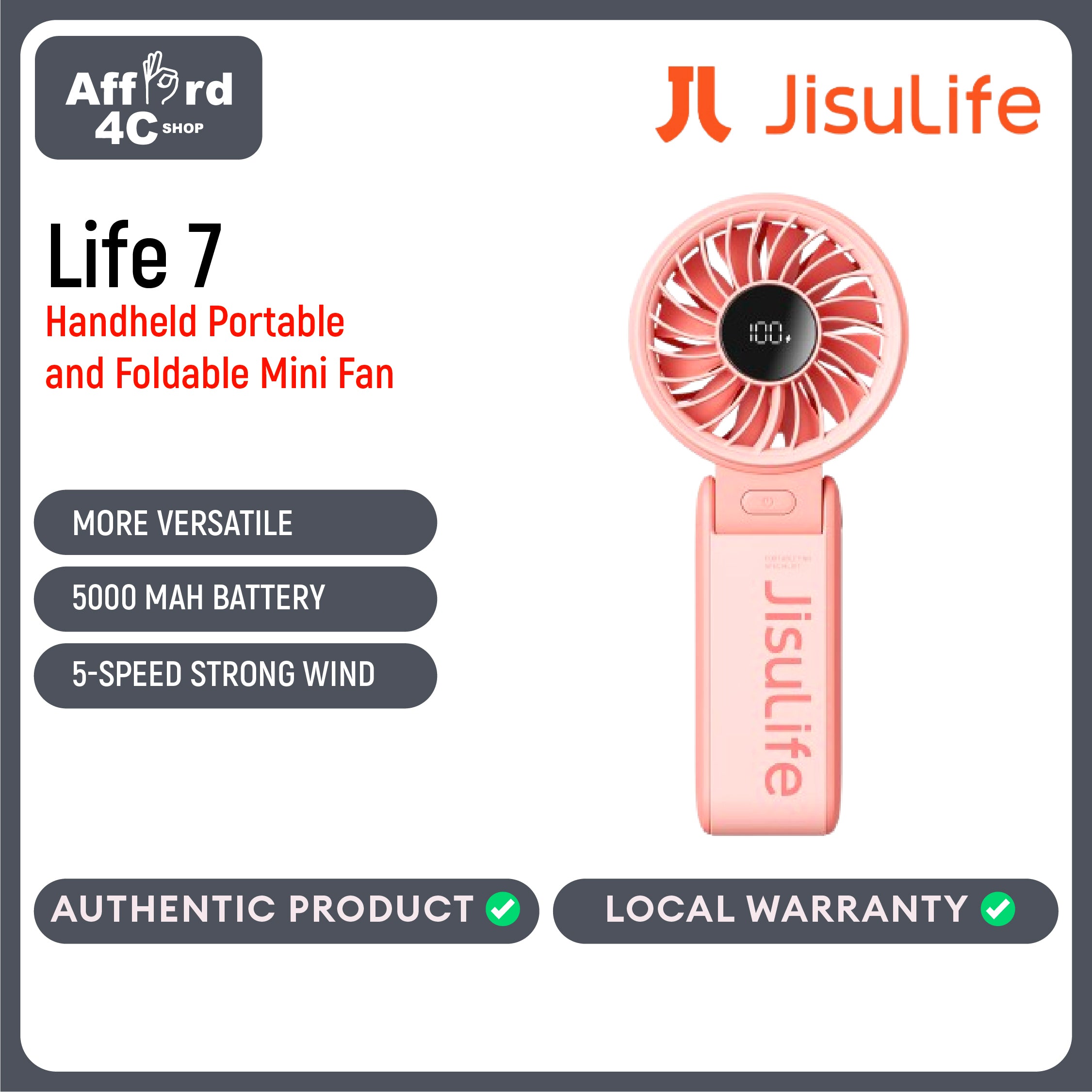 JisuLife Handheld Fan Life 7