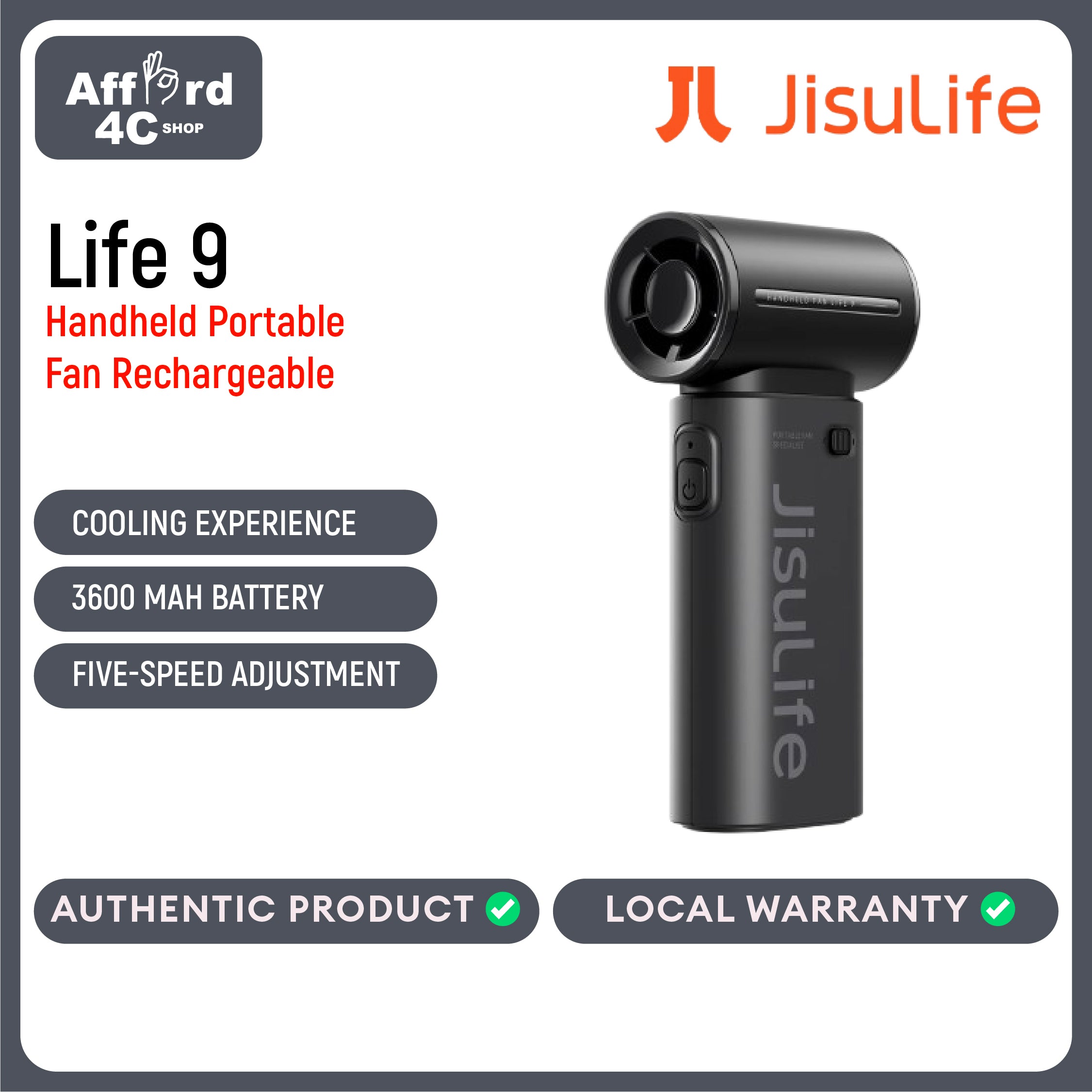 JisuLife Handheld Fan Life 9