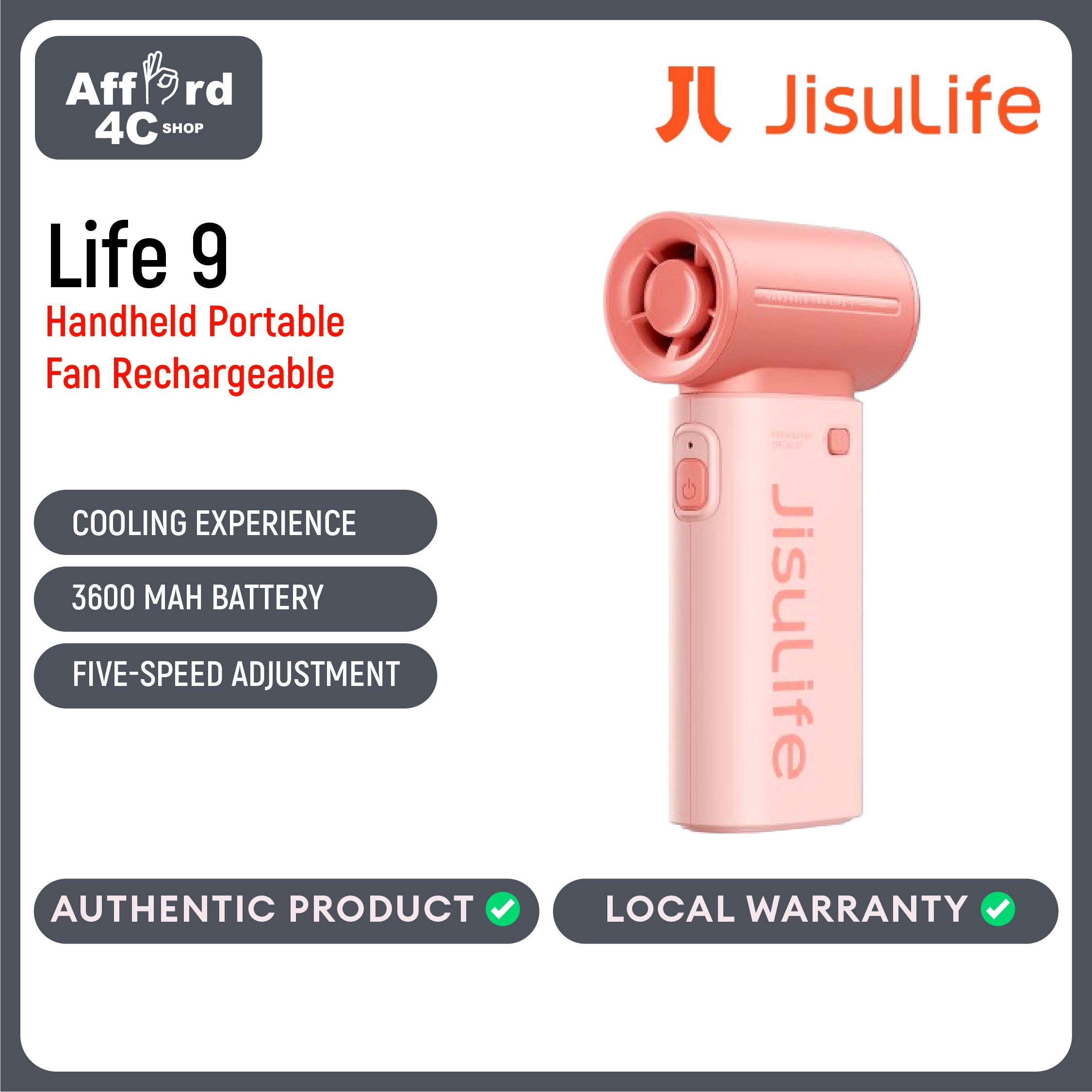 JisuLife Handheld Fan Life 9