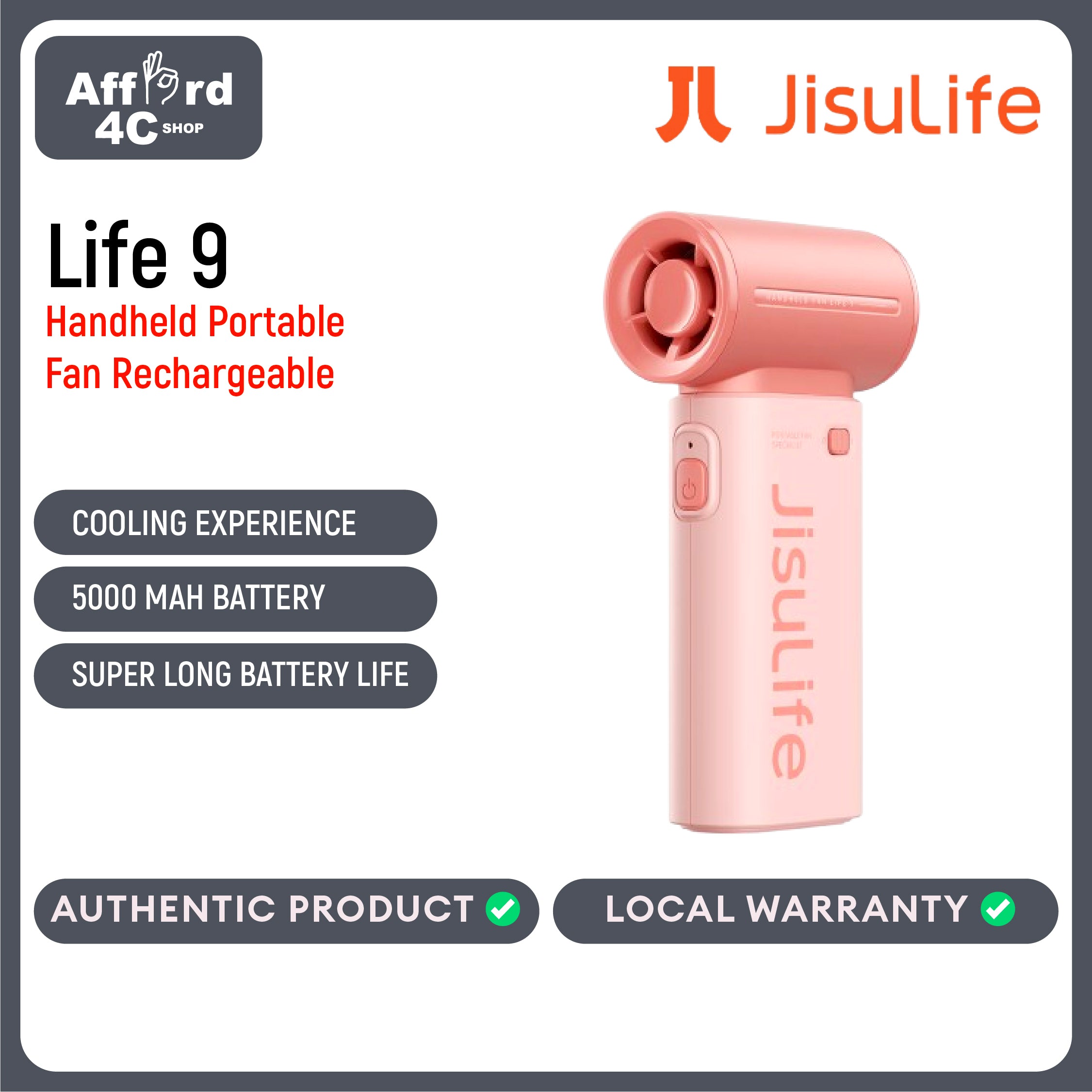 JisuLife Handheld Fan Life 9