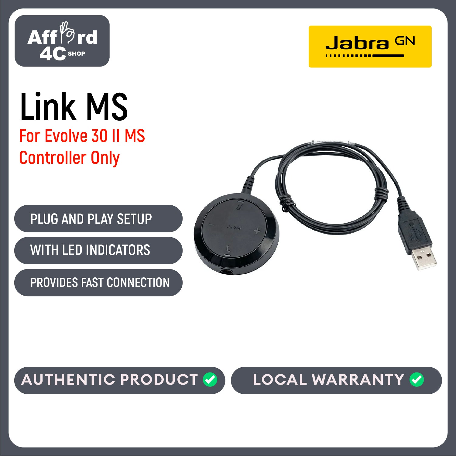 Jabra evolve 30 II link MS controller only