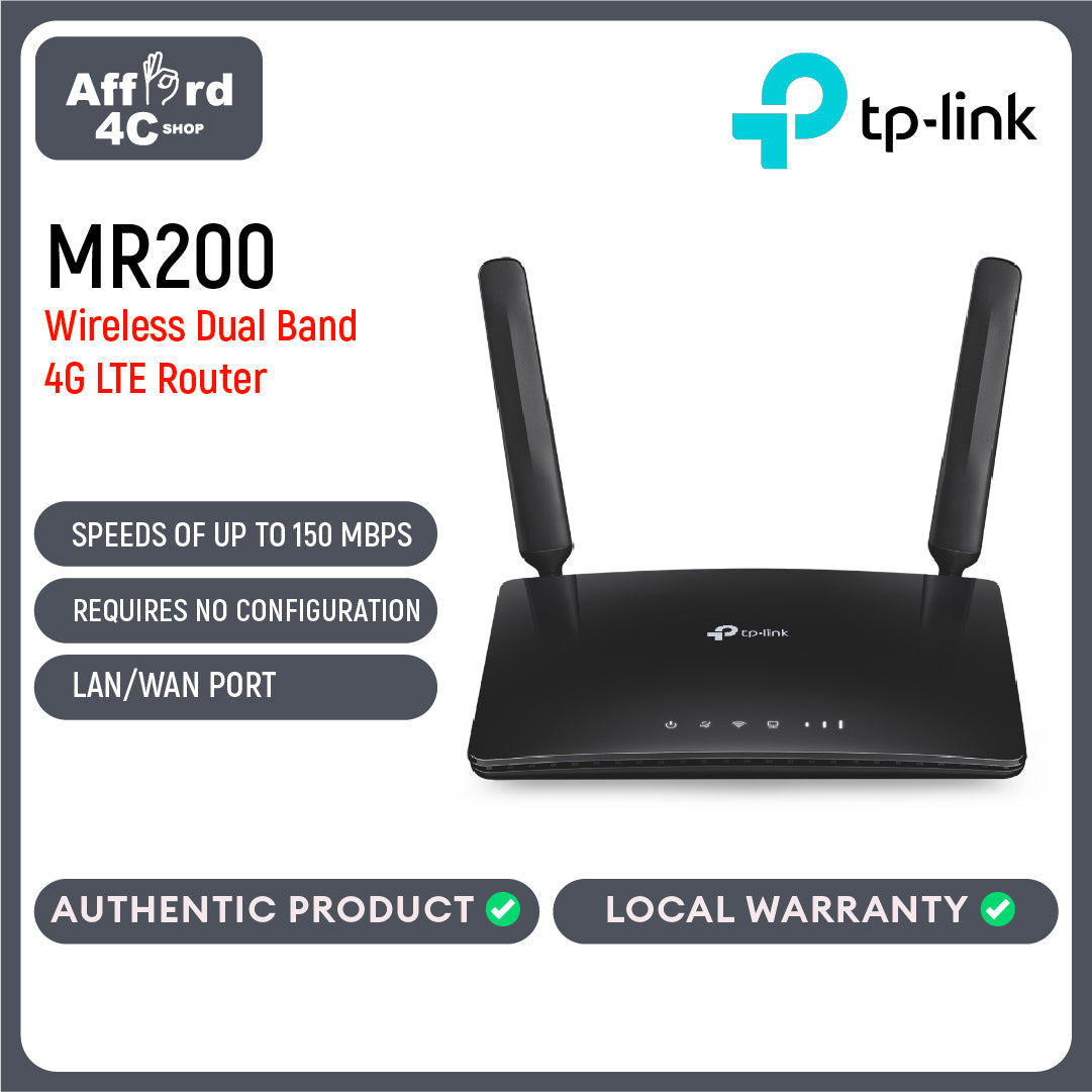 TP-Link Archer MR200 AC750 Wireless Dual Band 4G LTE Router