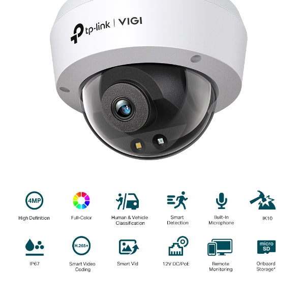TP-Link VIGI C240 4MP Full-Color Dome Network Camera