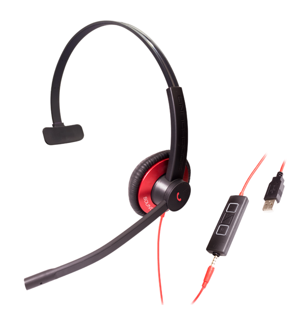 Addasound Epic 501 USB Monaural With Superior Noise Canceling Headset (with 3.5mm Jack)