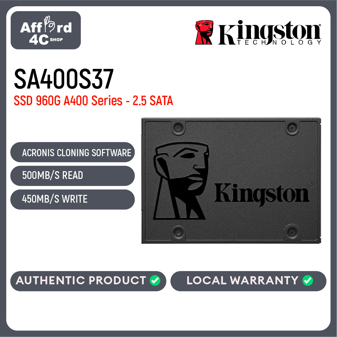 Kingston A400 480GB/960GB 2.5" SATA 3 SSD Solid State Drive