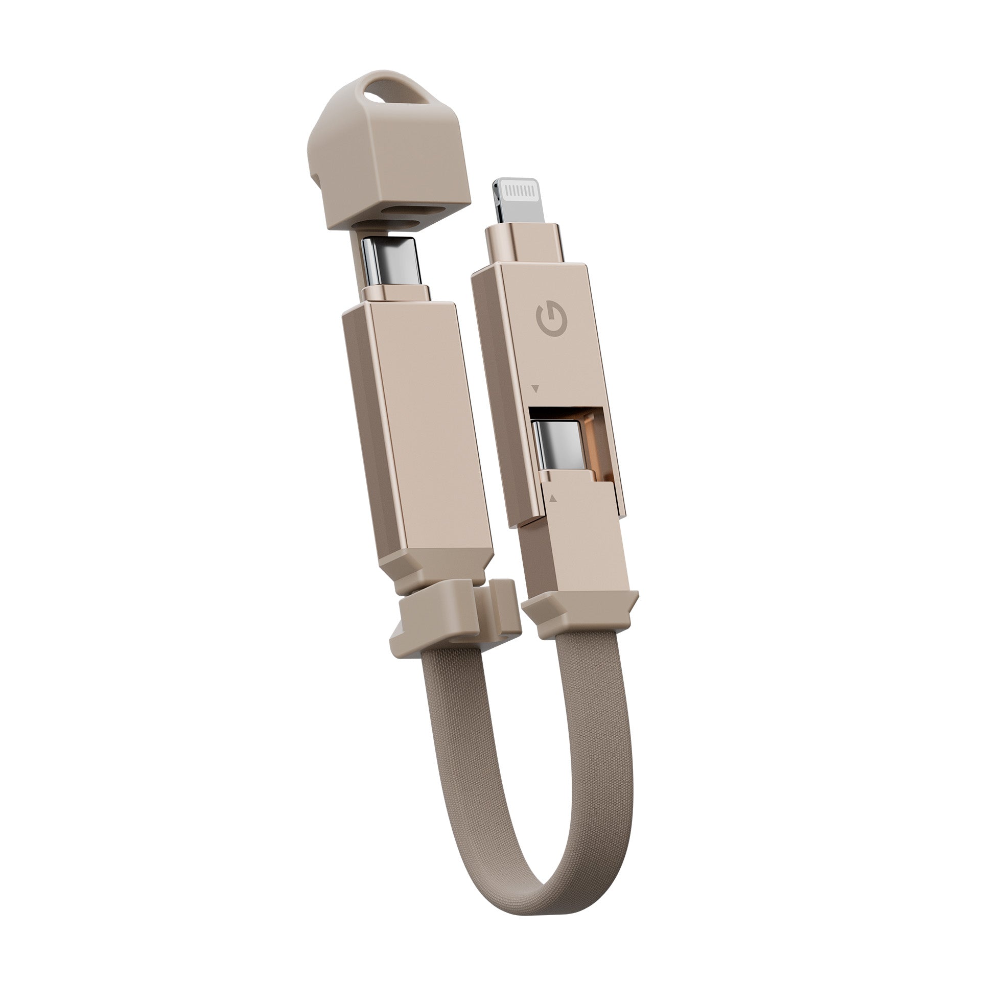 Energea Sheath 2-In-1 C To C + Lightning Cable, 480Mbps, 60W, 1M -Gun