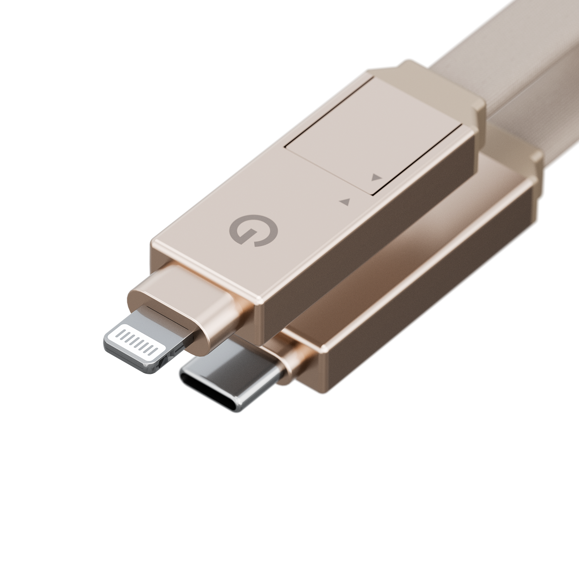 Energea Sheath 2-In-1 C To C + Lightning Cable, 480Mbps, 60W, 1M -Gun