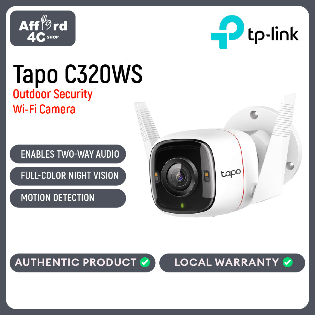 TP-Link Tapo C320WS Outdoor Security Wi-Fi Camera