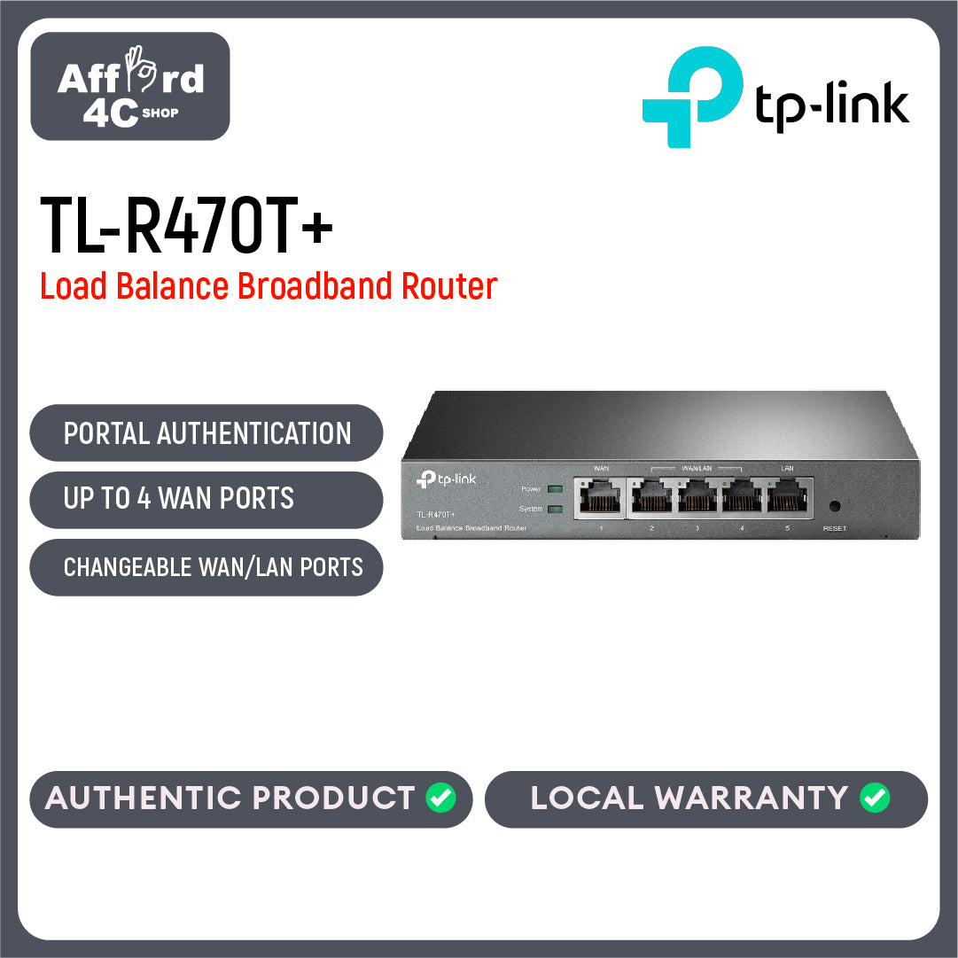 TP-Link TL-R470T+ Load Balance Broadband Router