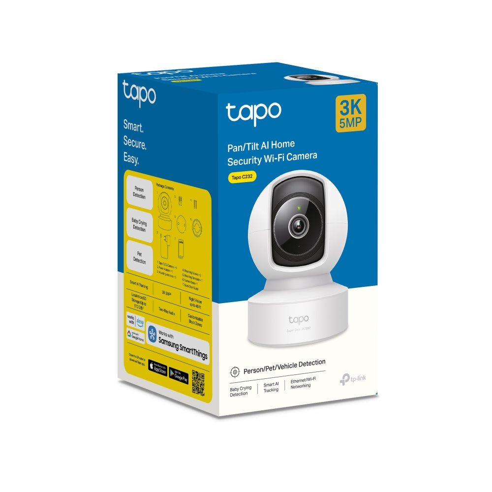Tapo C232 Pan/Tilt AI Home Security Wi-Fi Camera