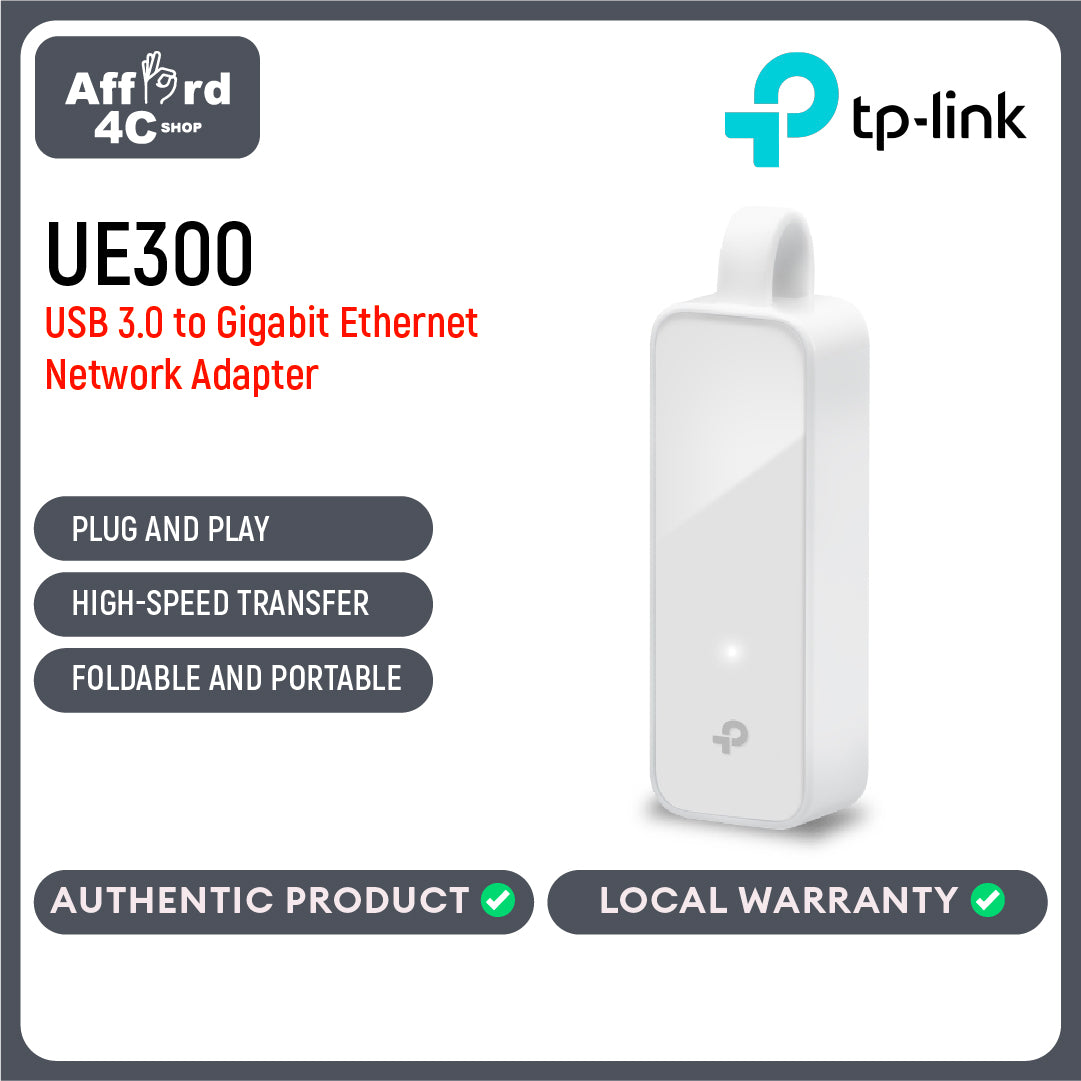 TP Link TL-UE300 USB 3.0 to Gigabit Ethernet Network Adapter