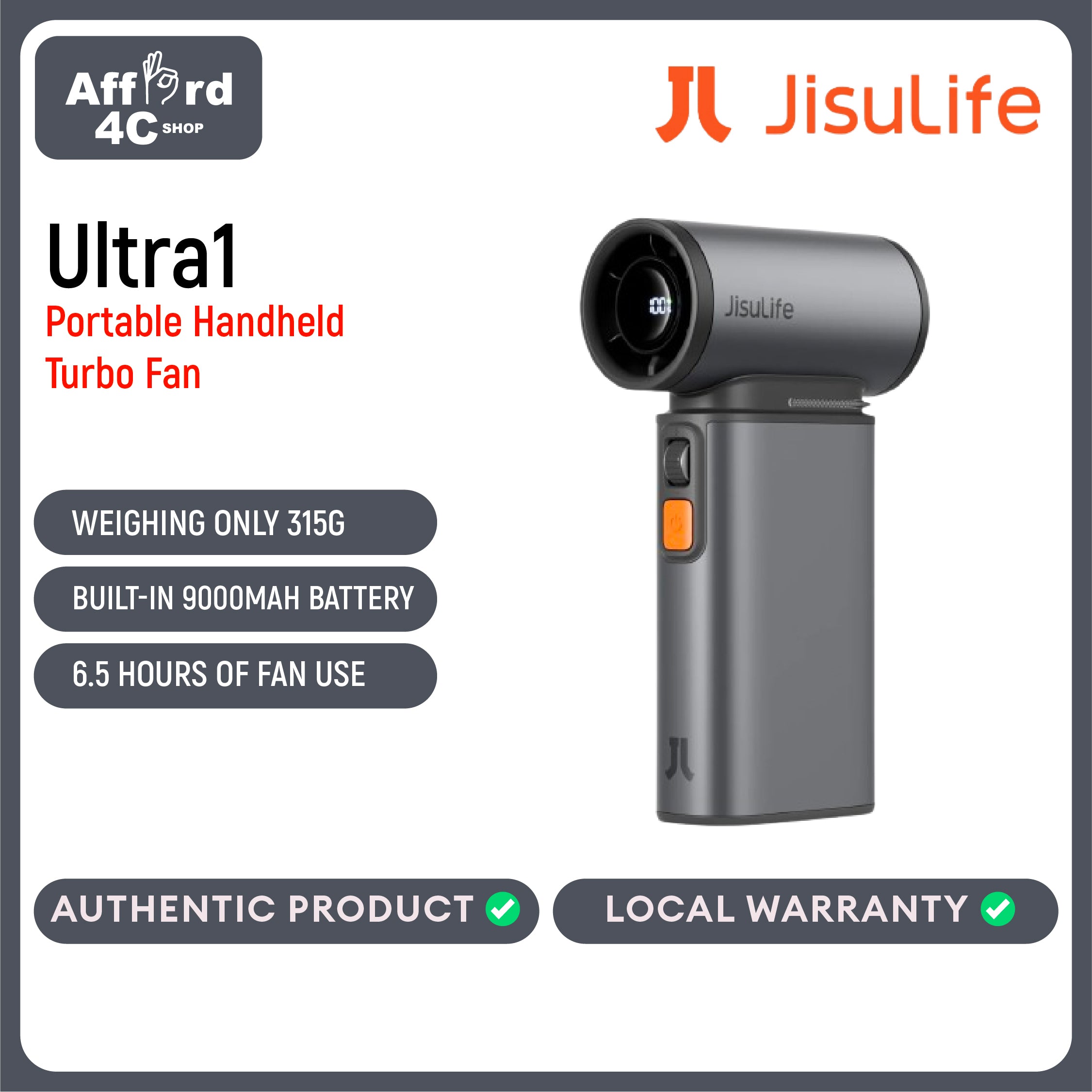 JisuLife Handheld Fan Ultra1