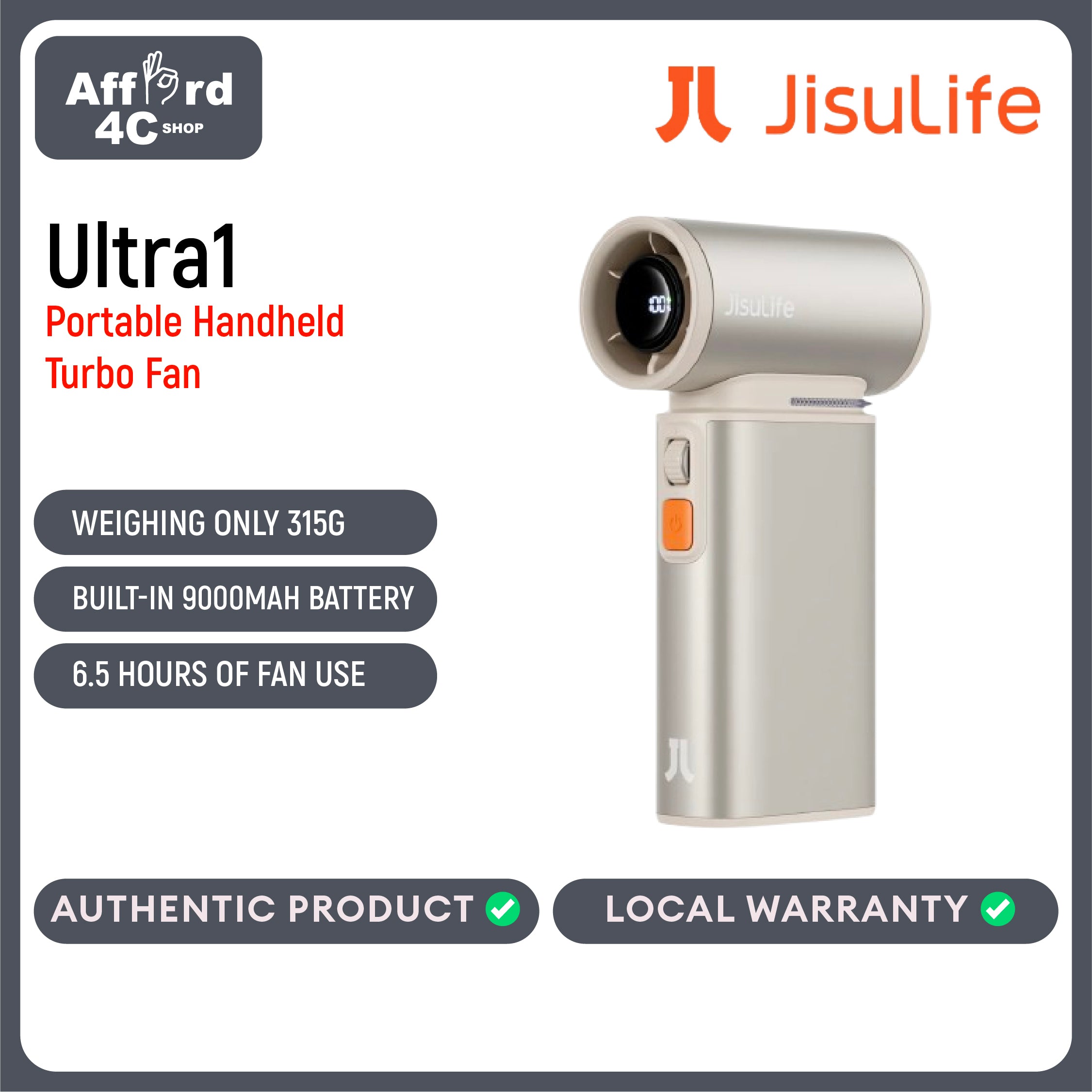 JisuLife Handheld Fan Ultra1