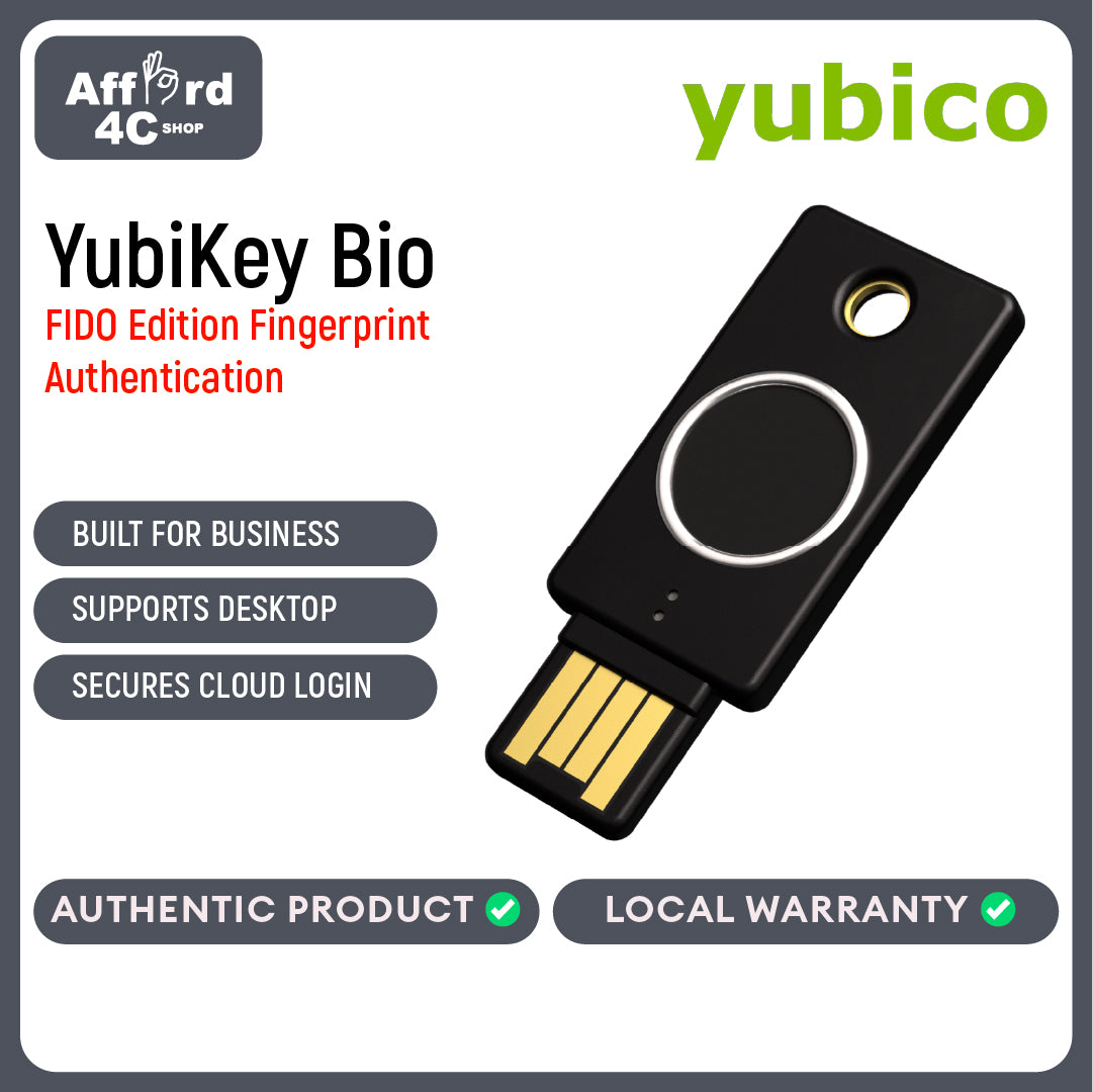 Yubico - YubiKey Bio - FIDO Edition  USB-A - Biometric Security Keys