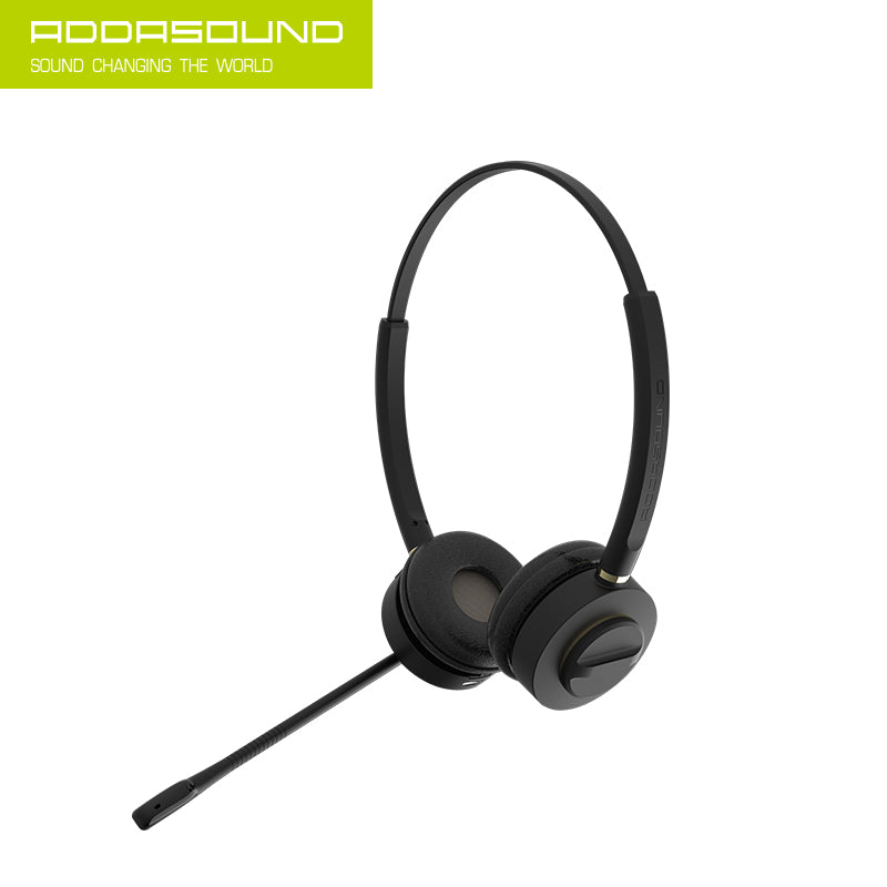 Addasound Inspire16 Binaural Wireless Headset Professional Wireless Headset for Office and Work from Home