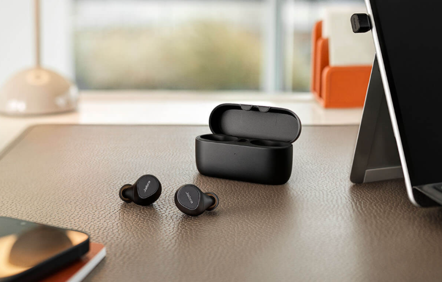 Jabra Evolve2 Buds, USB-A WLSSCHPD, Wireless charging Pad Active Noise-Cancellation