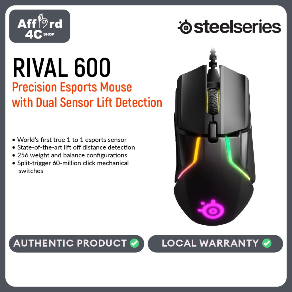 SteelSeries Rival 600 Gaming Mouse