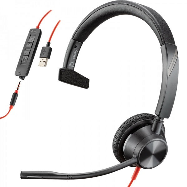 Plantronics Blackwire 3315 UC USB-A with 3.5mm Stereo Headset