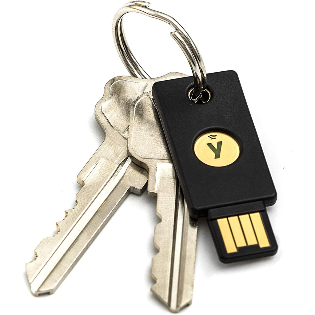 Yubico YubiKey 5 NFC Security Key, U2F, FIDO2, USB-A Ports, Dual Verification, Heavy Duty, Shock Resistant, Waterproof - GTIN: 5060408461426