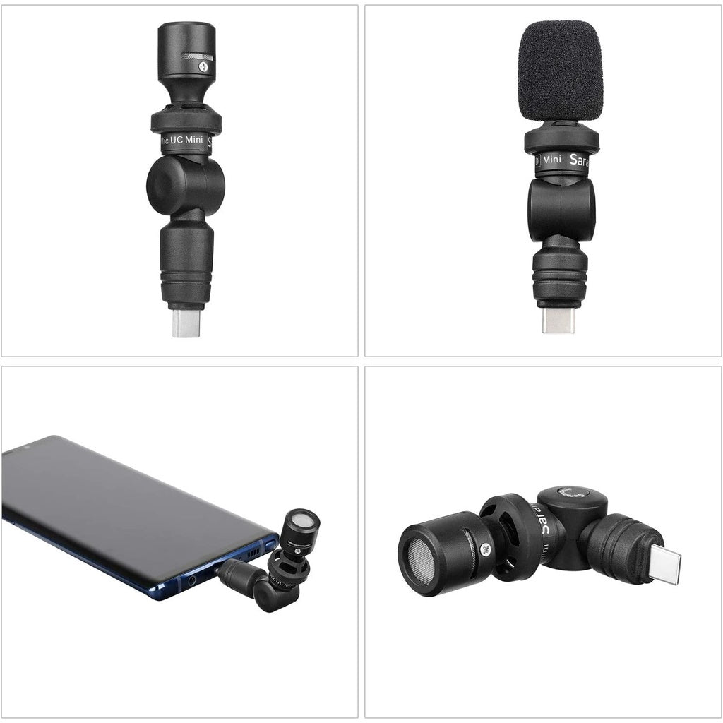 Saramonic SmartMic UC Mini Ultra-Compact Omnidirectional Condenser Mic w/ USB-C for Mobile Devices & Computers