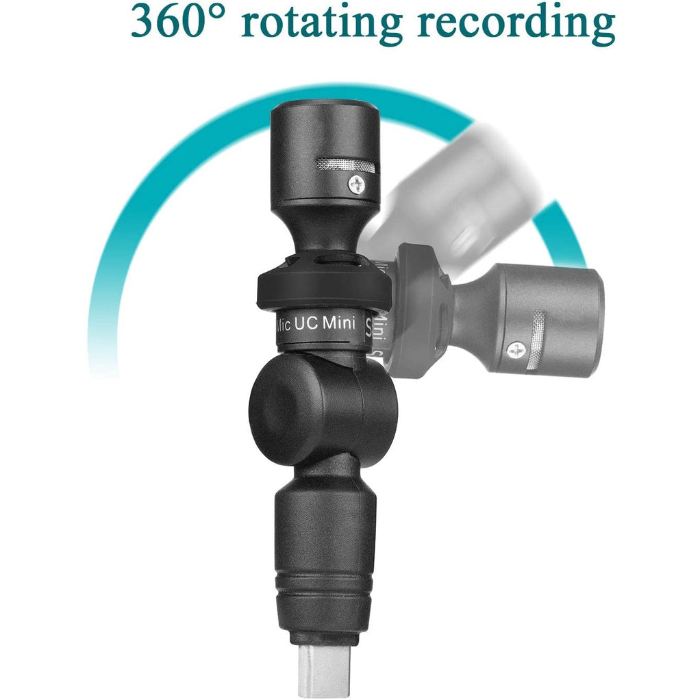 Saramonic SmartMic UC Mini Ultra-Compact Omnidirectional Condenser Mic w/ USB-C for Mobile Devices & Computers