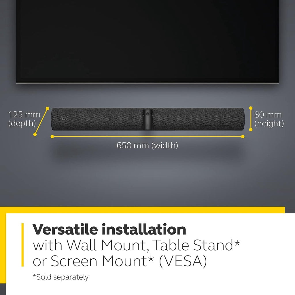 Jabra PanaCast 50 – Intelligent 180° Panoramic-4K Meeting Room Video Camera