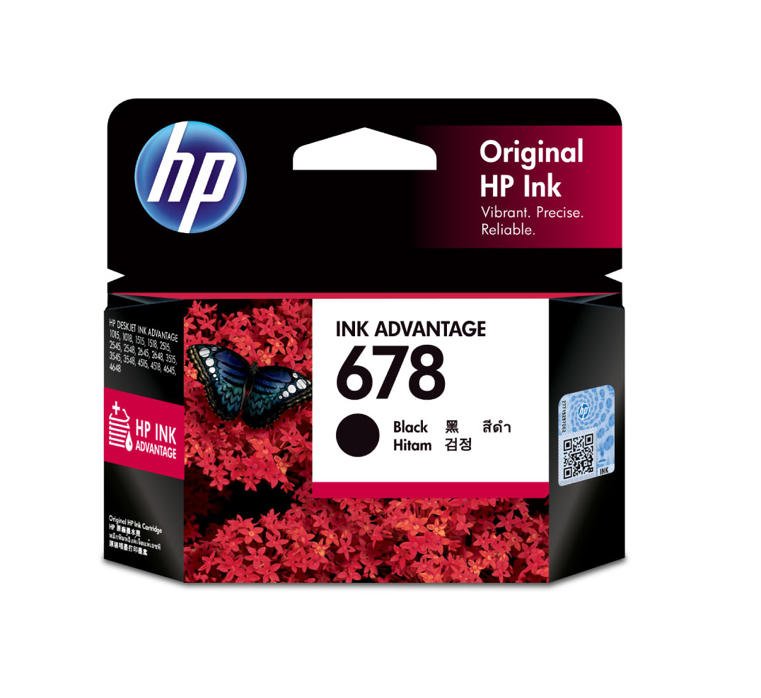 HP 678 Black Original Ink Advantage Cartridge (CZ107AA)