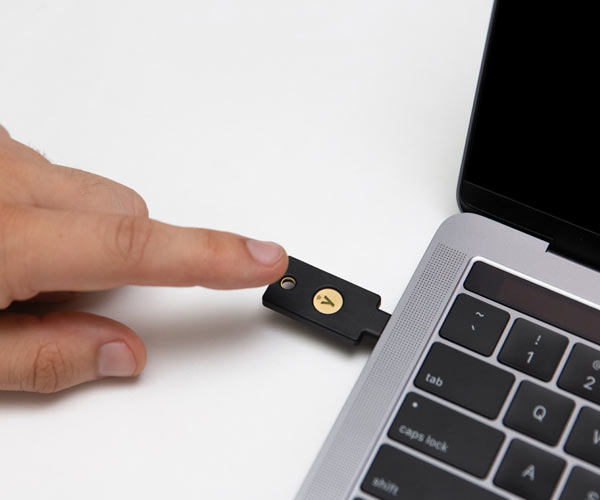 Yubico - YubiKey 5C NFC - Two Factor Authentication USB and NFC Security Key, Fits USB-C Ports and Works with Supported NFC Mobile Devices - Protect Your Online Accounts with More Than a Password