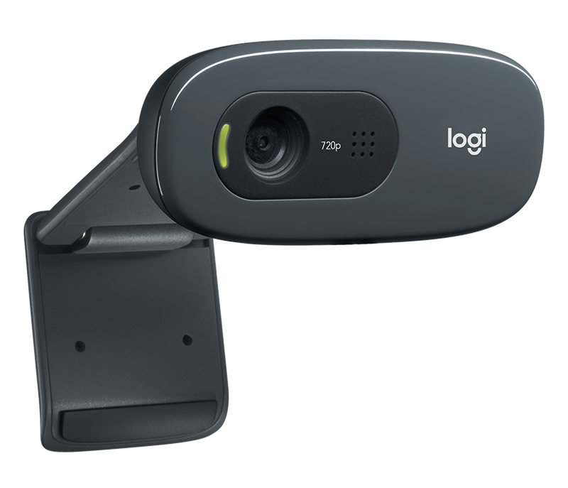 Logitech C270 HD Webcam, 720p Video